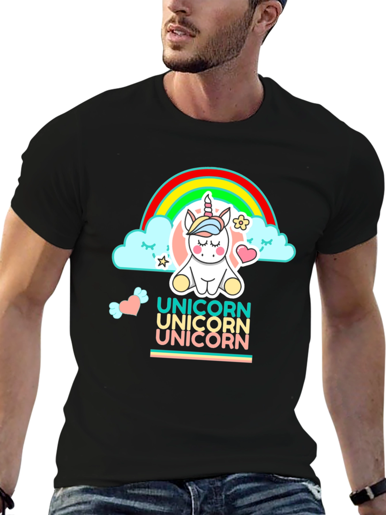 Unicorn Rainbow Graphic Tee