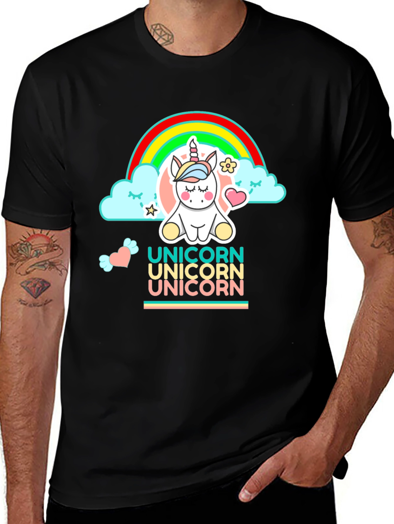 Unicorn Rainbow Graphic Tee