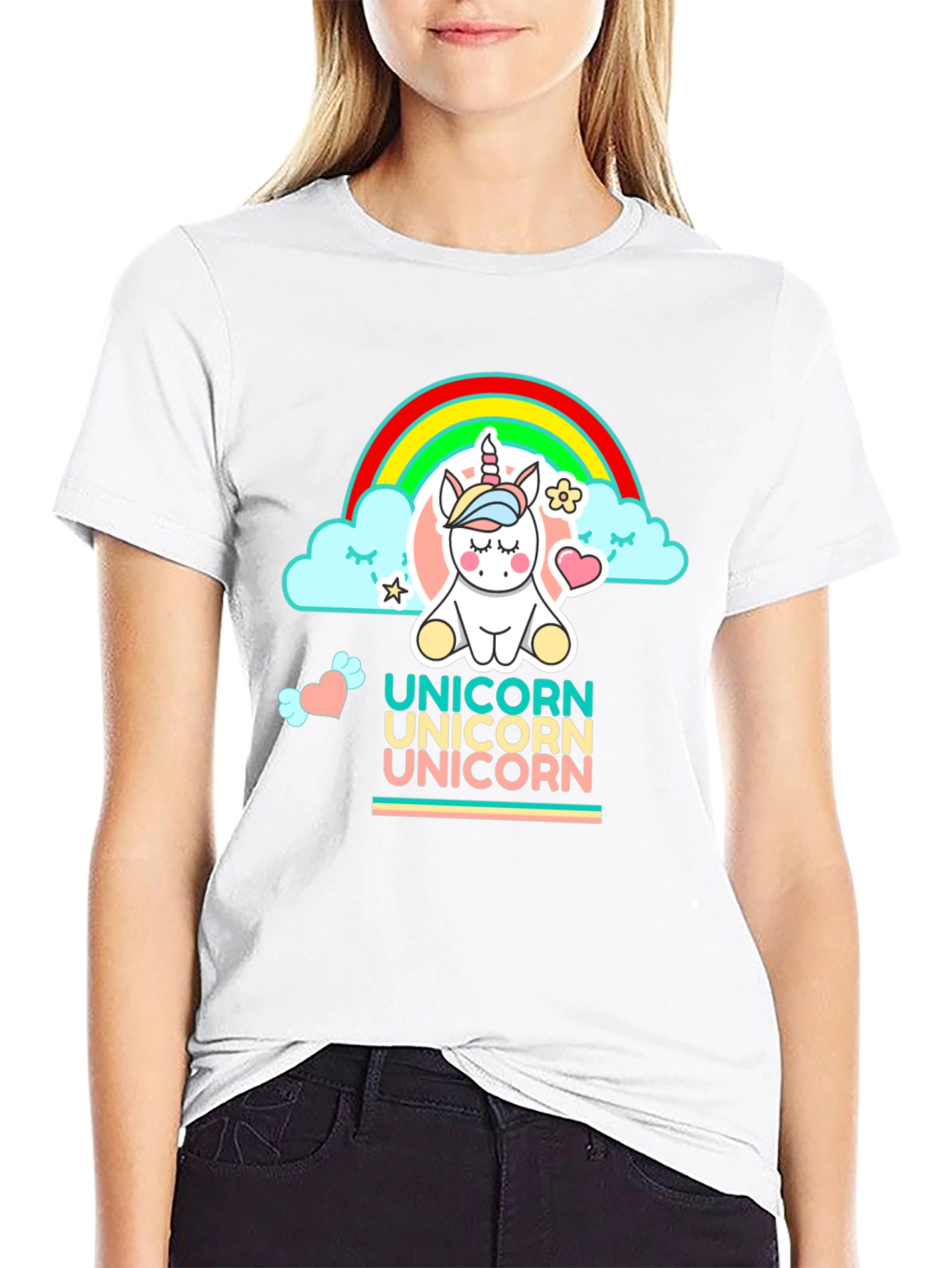 Unicorn Rainbow Graphic Tee