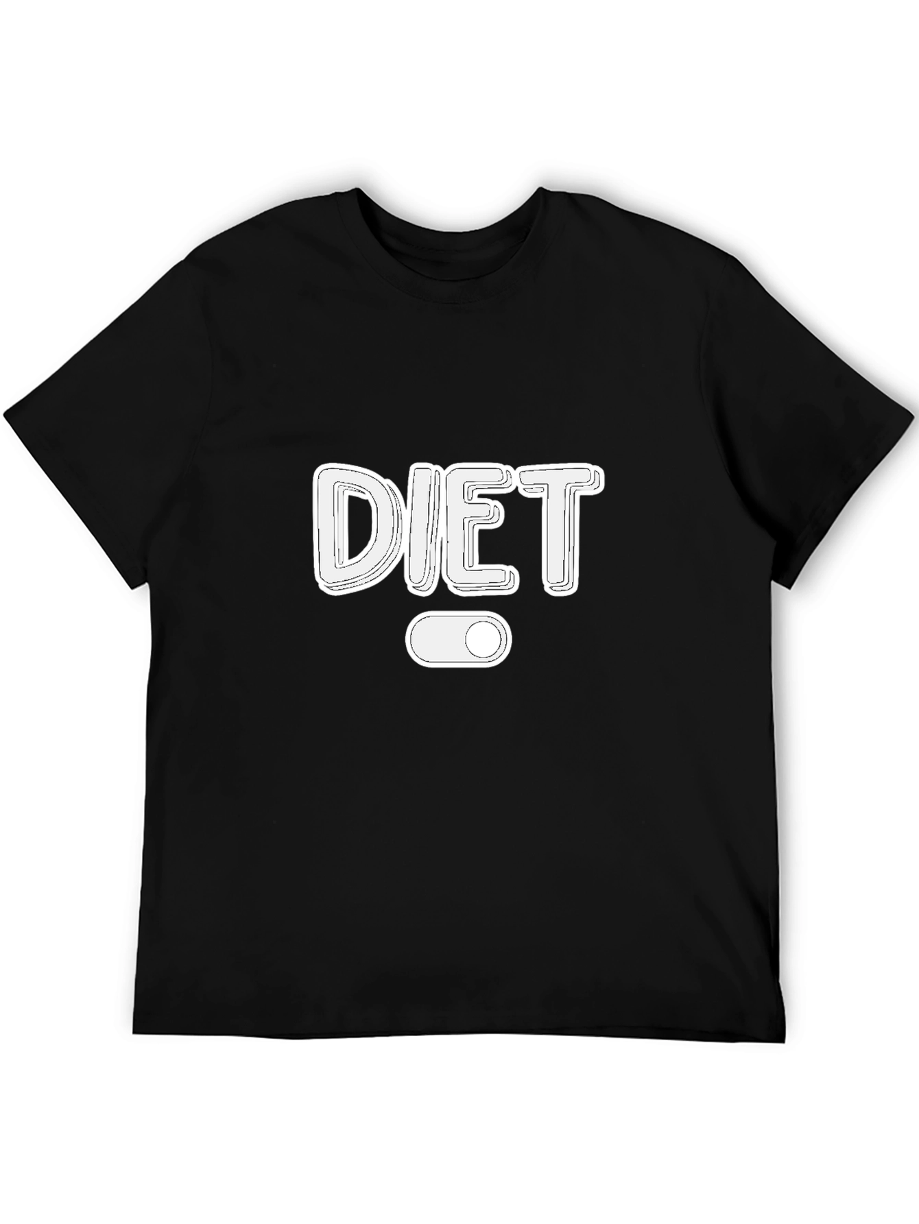 Diet Mode On Black T-Shirt