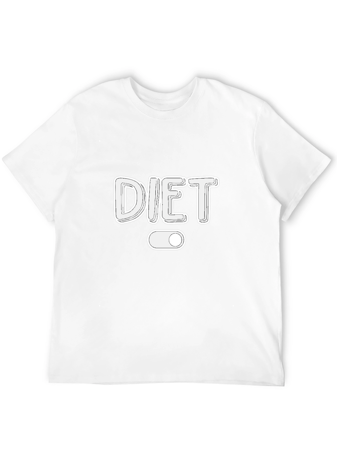 Diet Mode On Black T-Shirt
