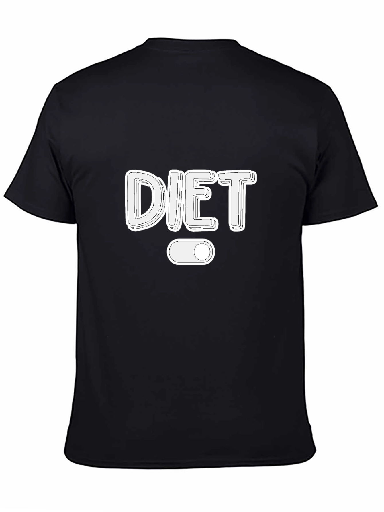 Diet Mode On Black T-Shirt