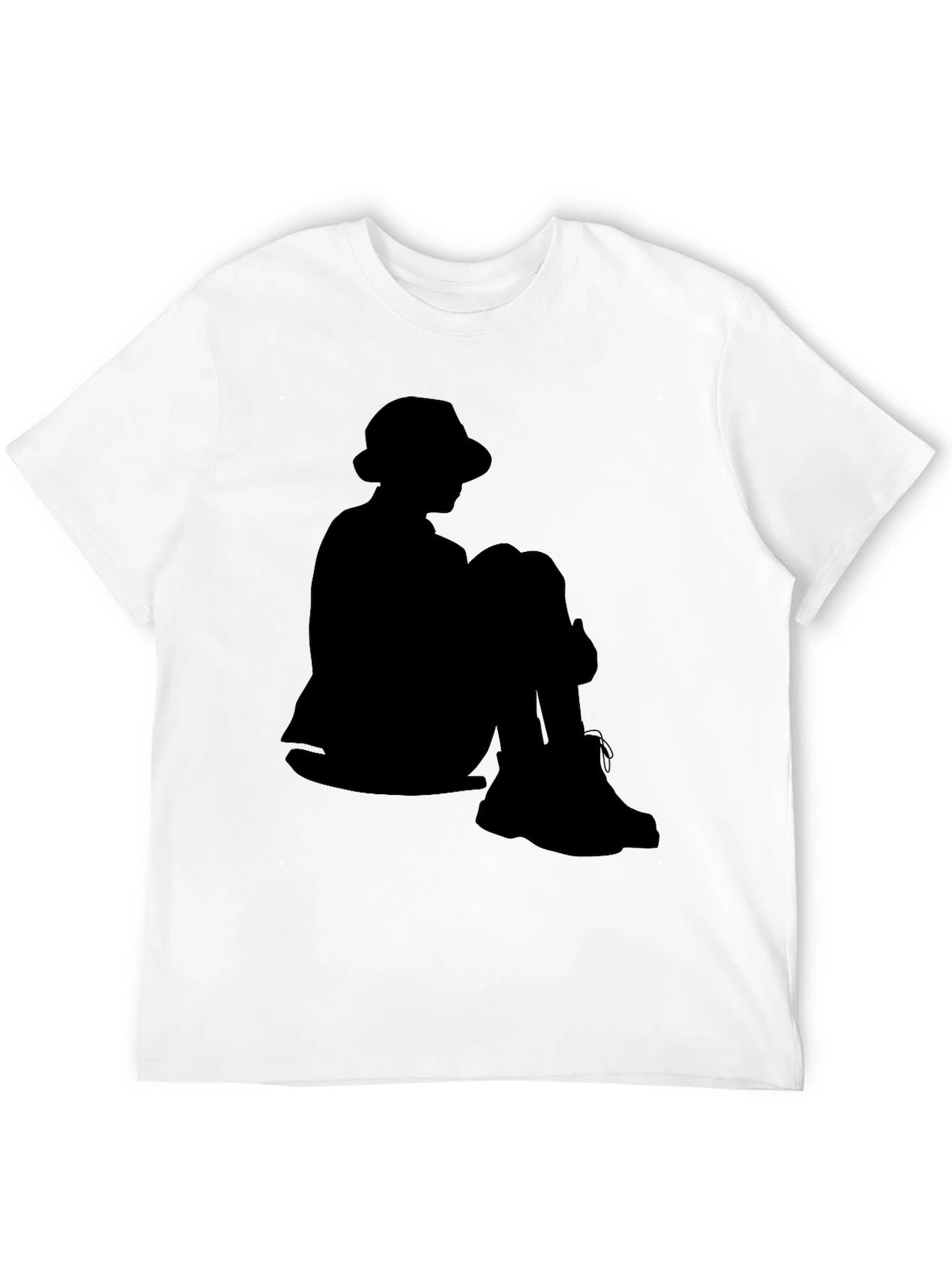 Silhouette T-Shirt: Seated Figure