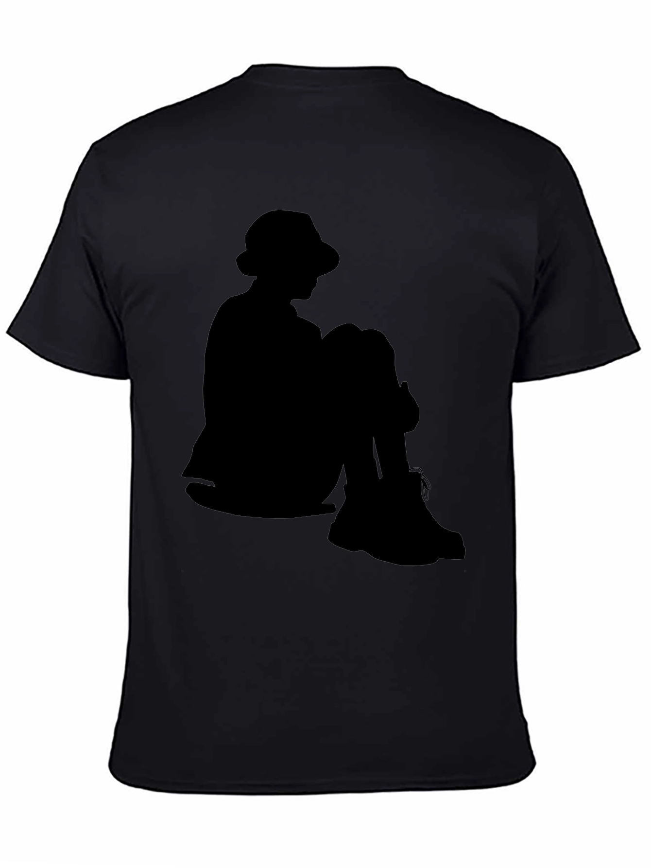 Silhouette T-Shirt: Seated Figure