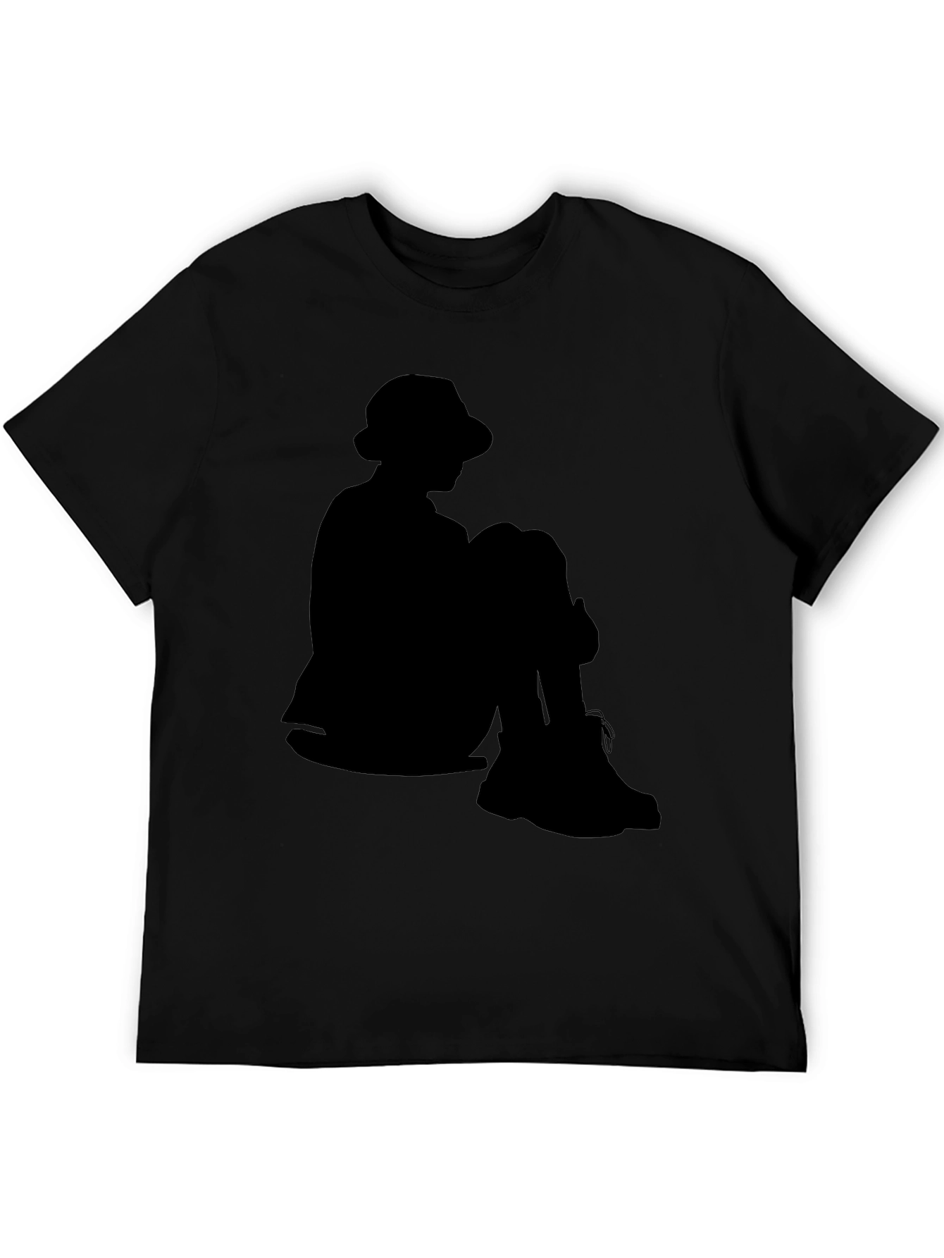 Silhouette T-Shirt: Seated Figure