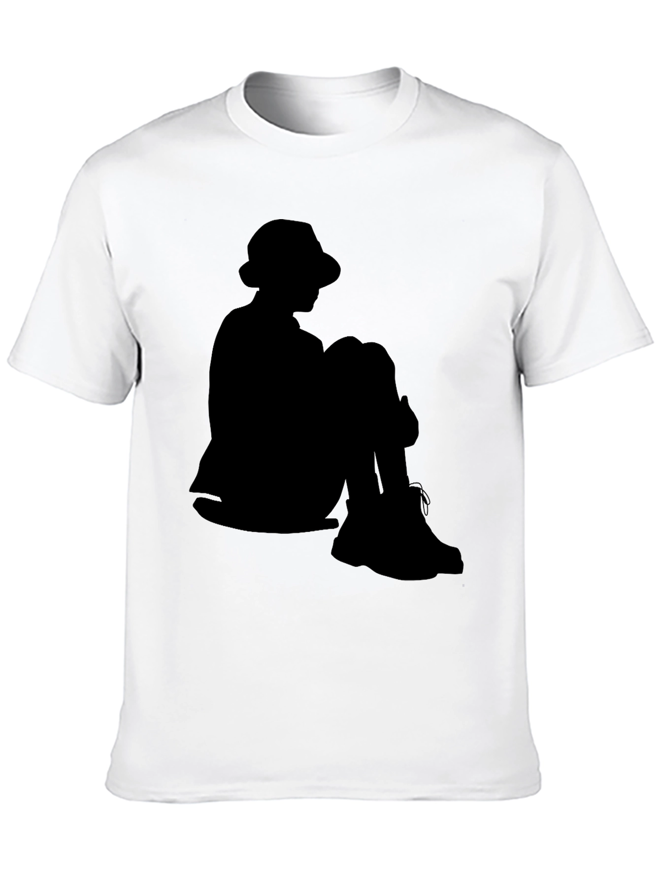 Silhouette T-Shirt: Seated Figure