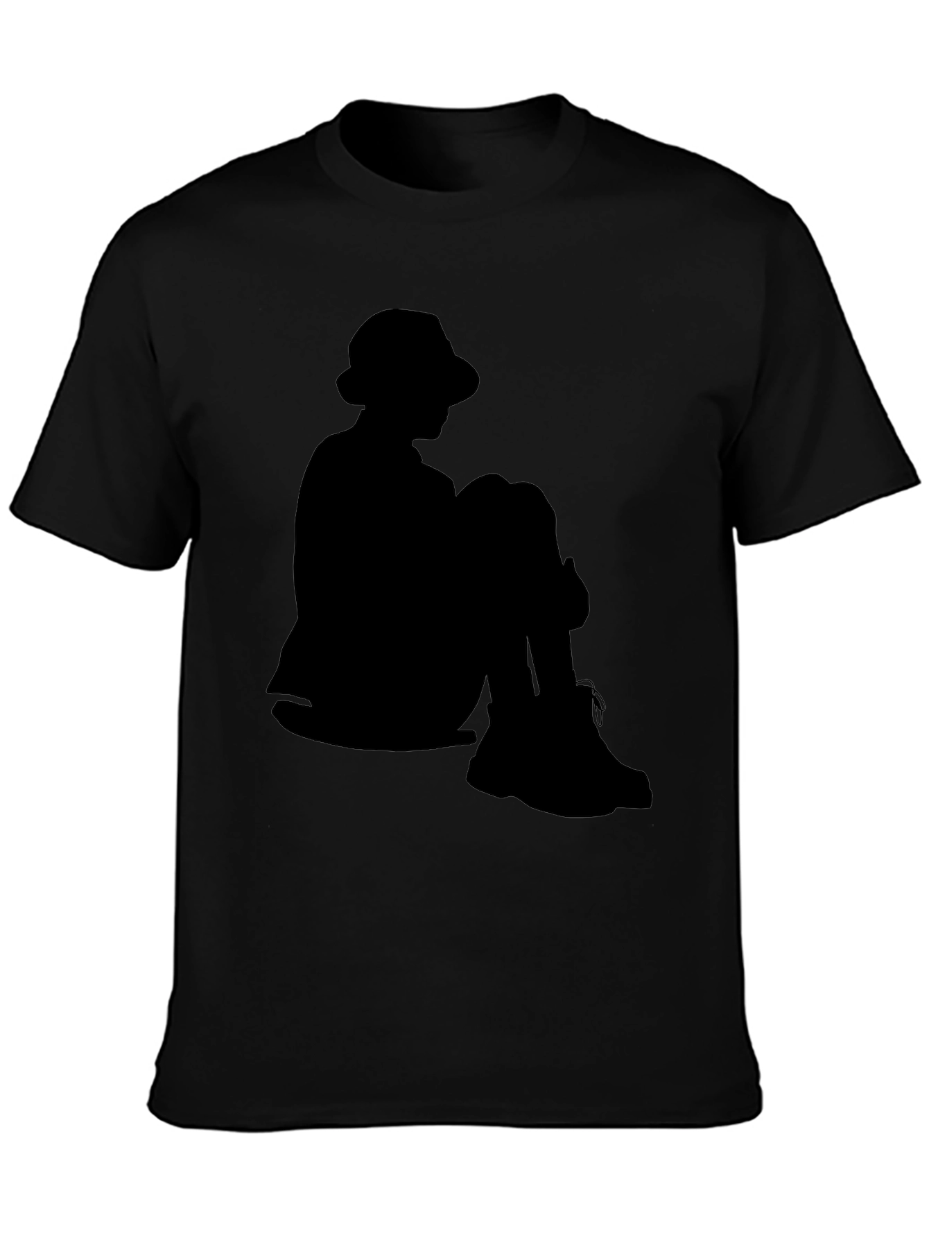 Silhouette T-Shirt: Seated Figure