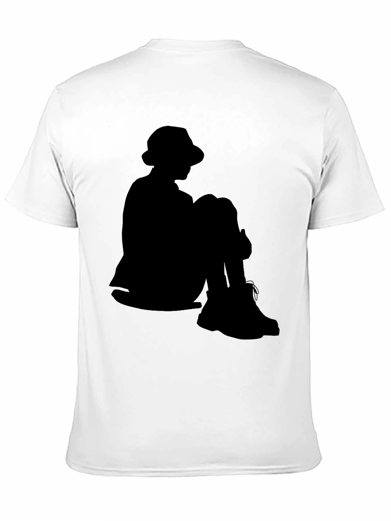 Silhouette T-Shirt: Seated Figure