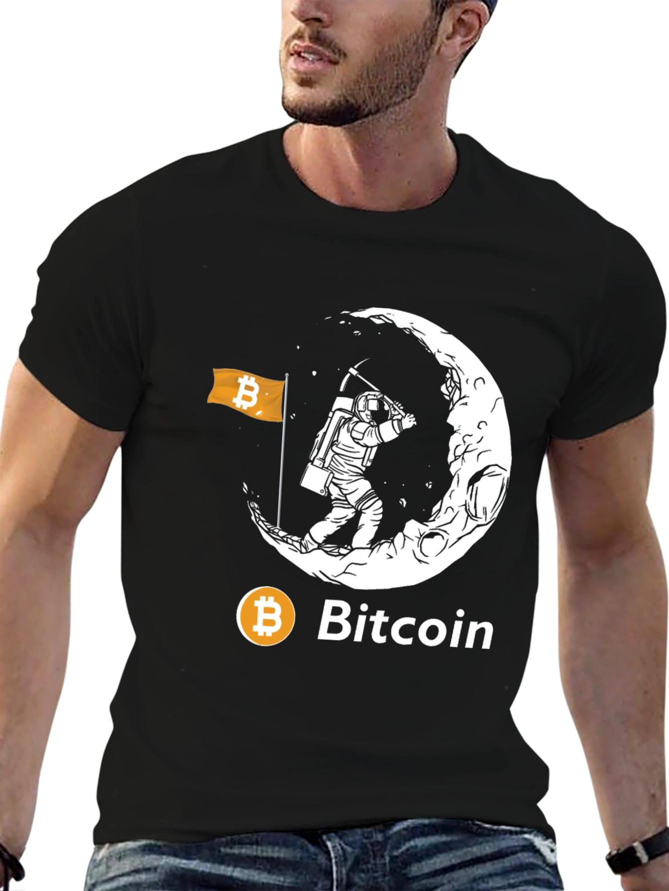 Bitcoin To The Moon Graphic Tee