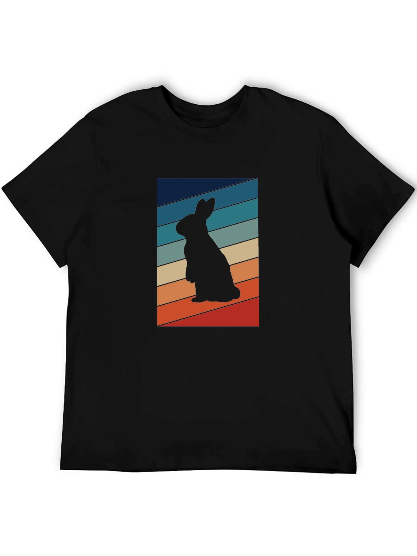 Retro Rabbit Silhouette T-Shirt