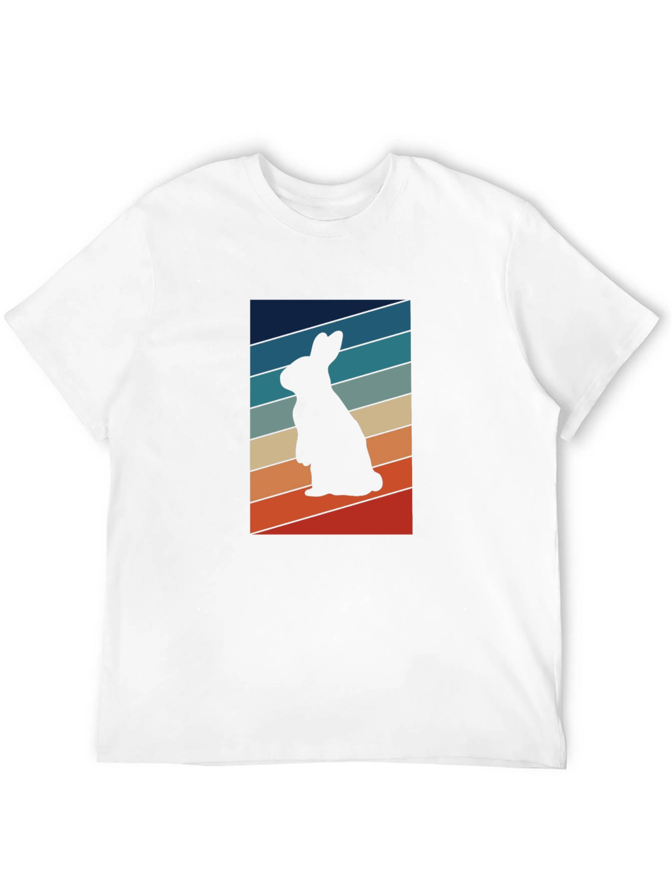 Retro Rabbit Silhouette T-Shirt