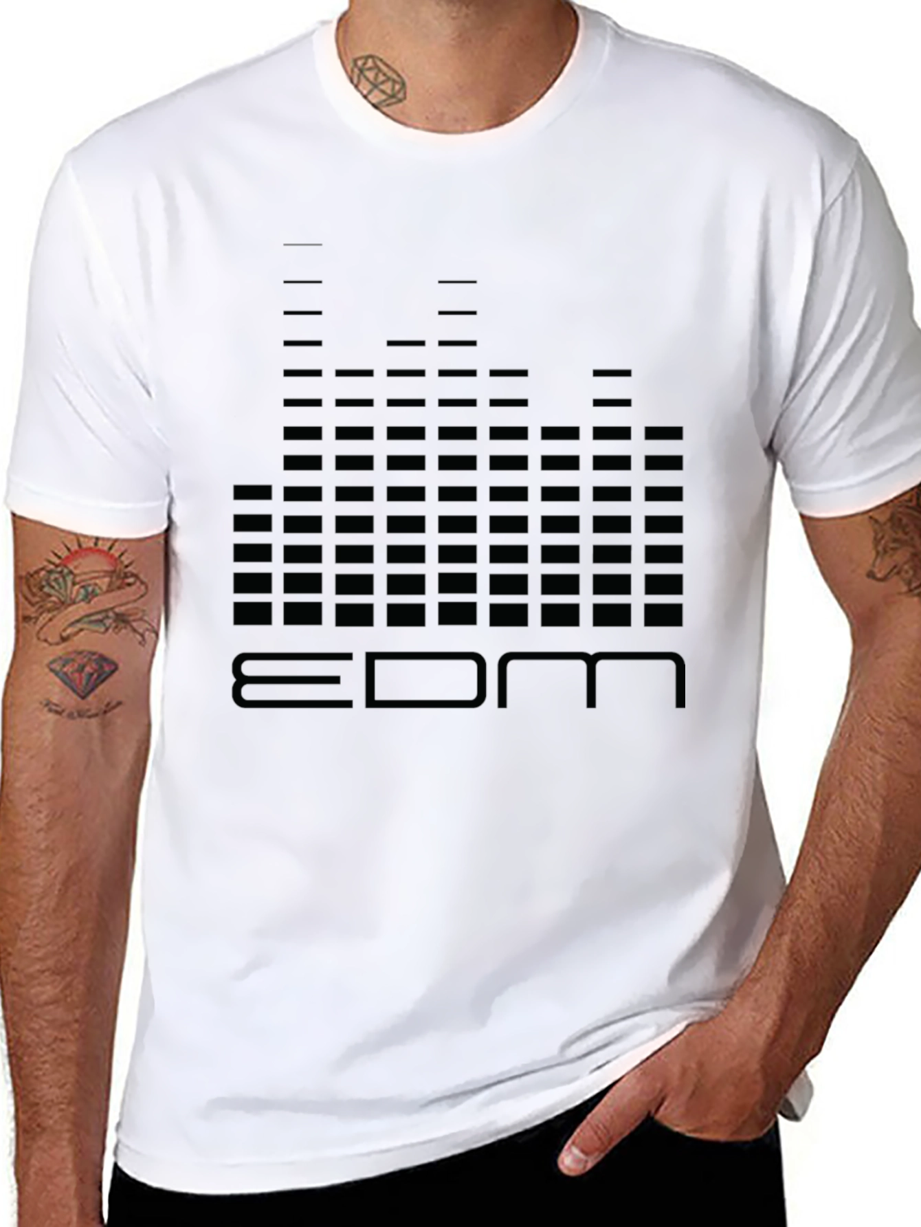 EDM Graphic Tee - Black DJ Music Shirt