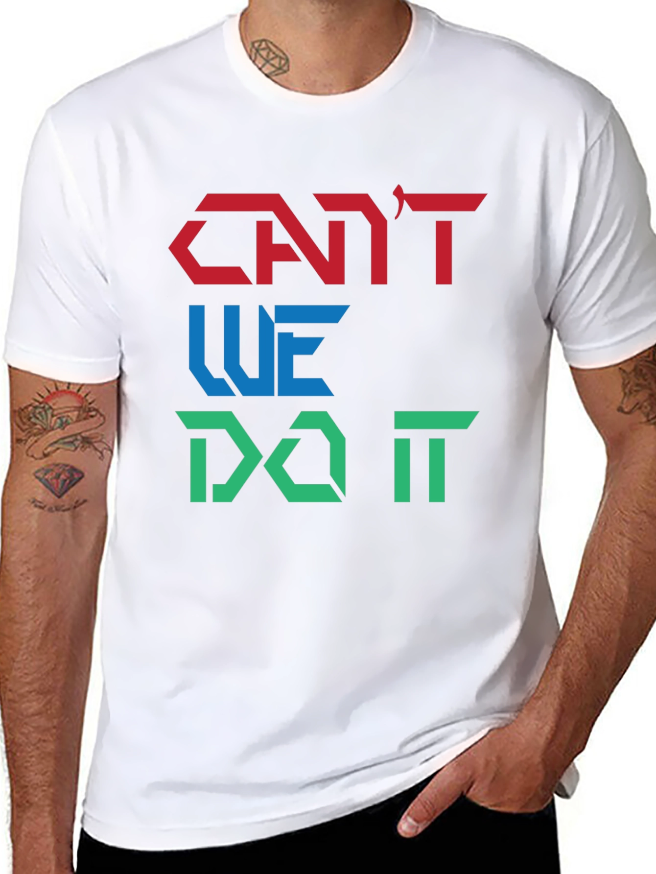 Cant We Do It Graphic Tee - Black