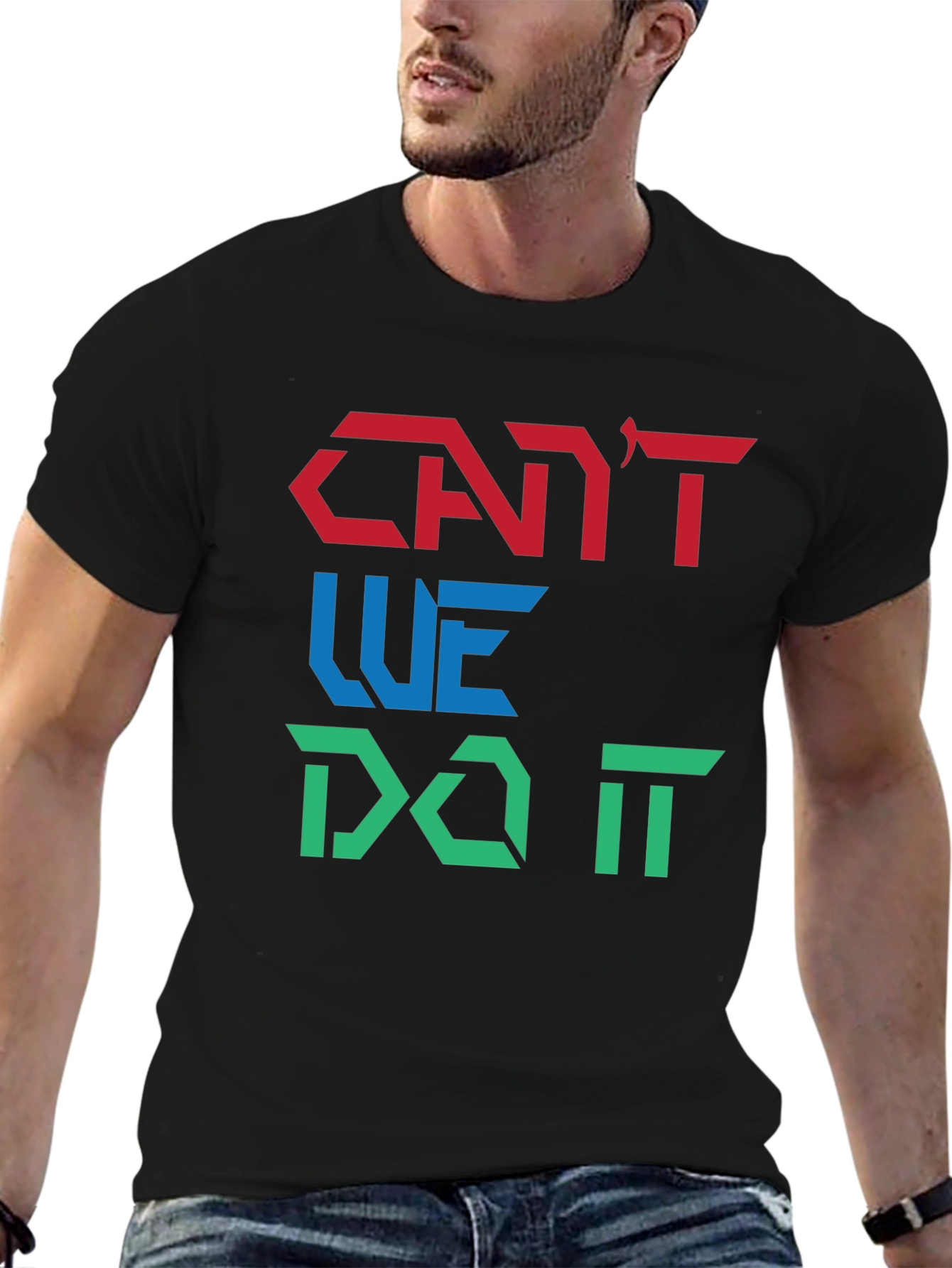 Cant We Do It Graphic Tee - Black