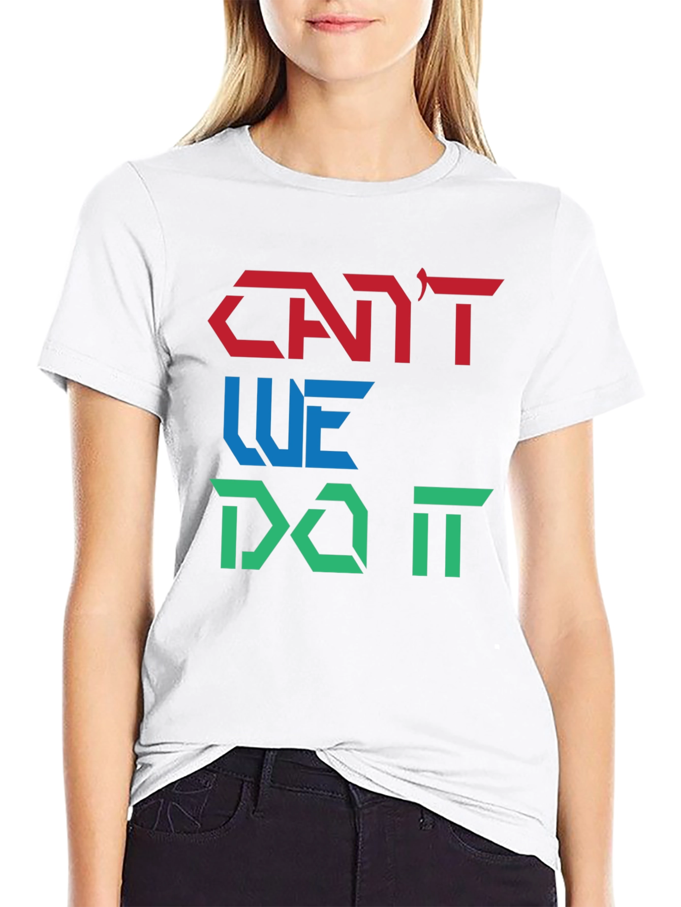 Cant We Do It Graphic Tee - Black