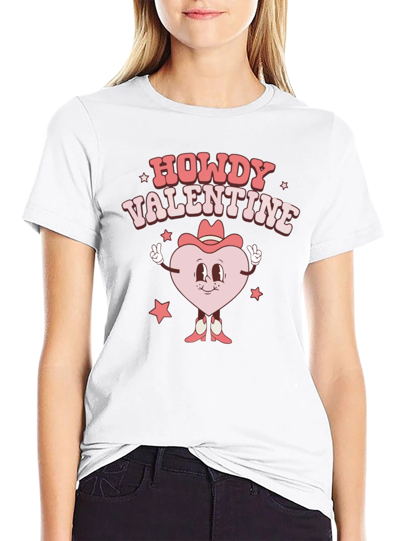 Howdy Valentine Black T-Shirt - Country Style