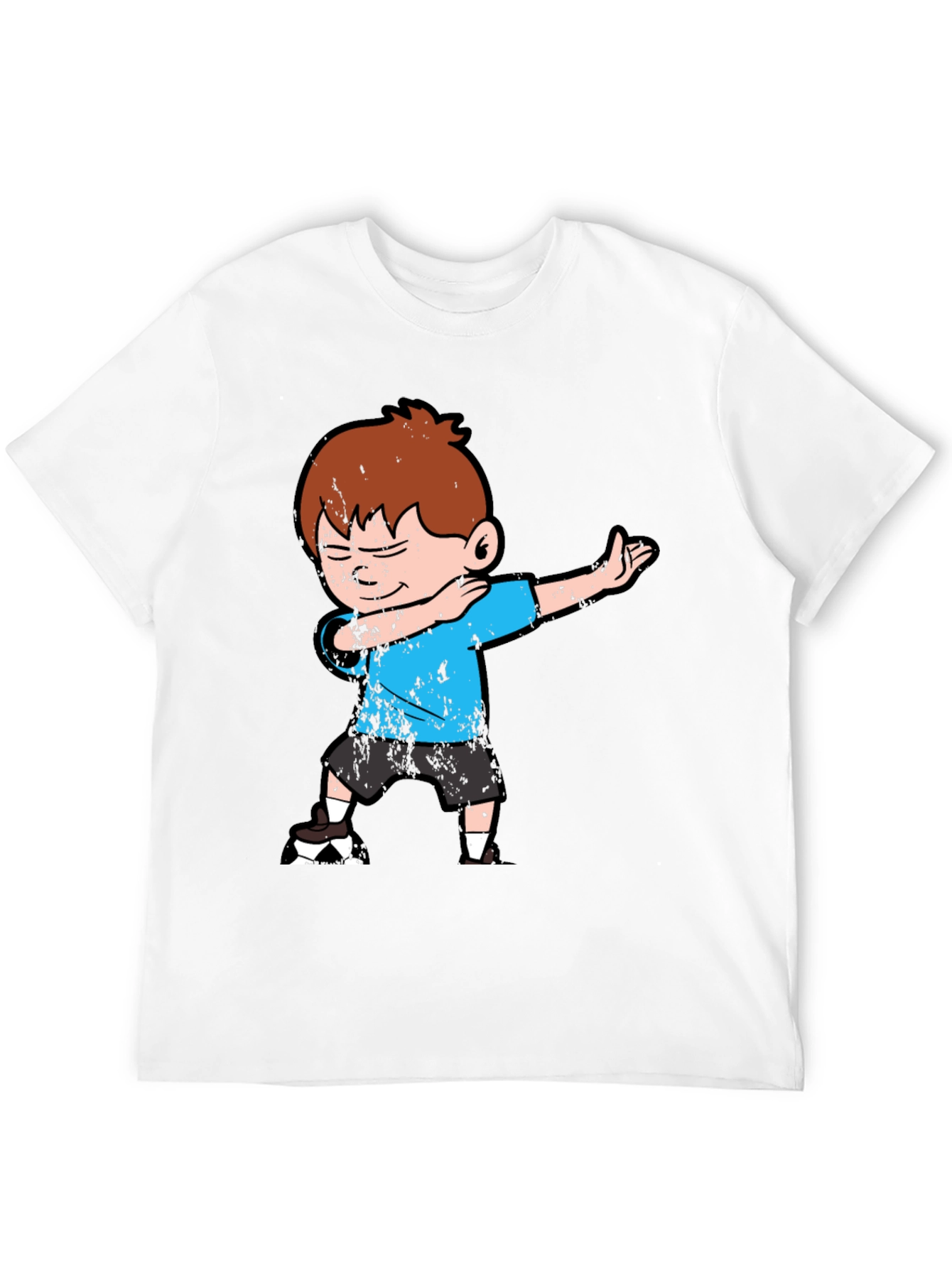 Dabbing Boy Graphic Tee - Fun Black T-Shirt