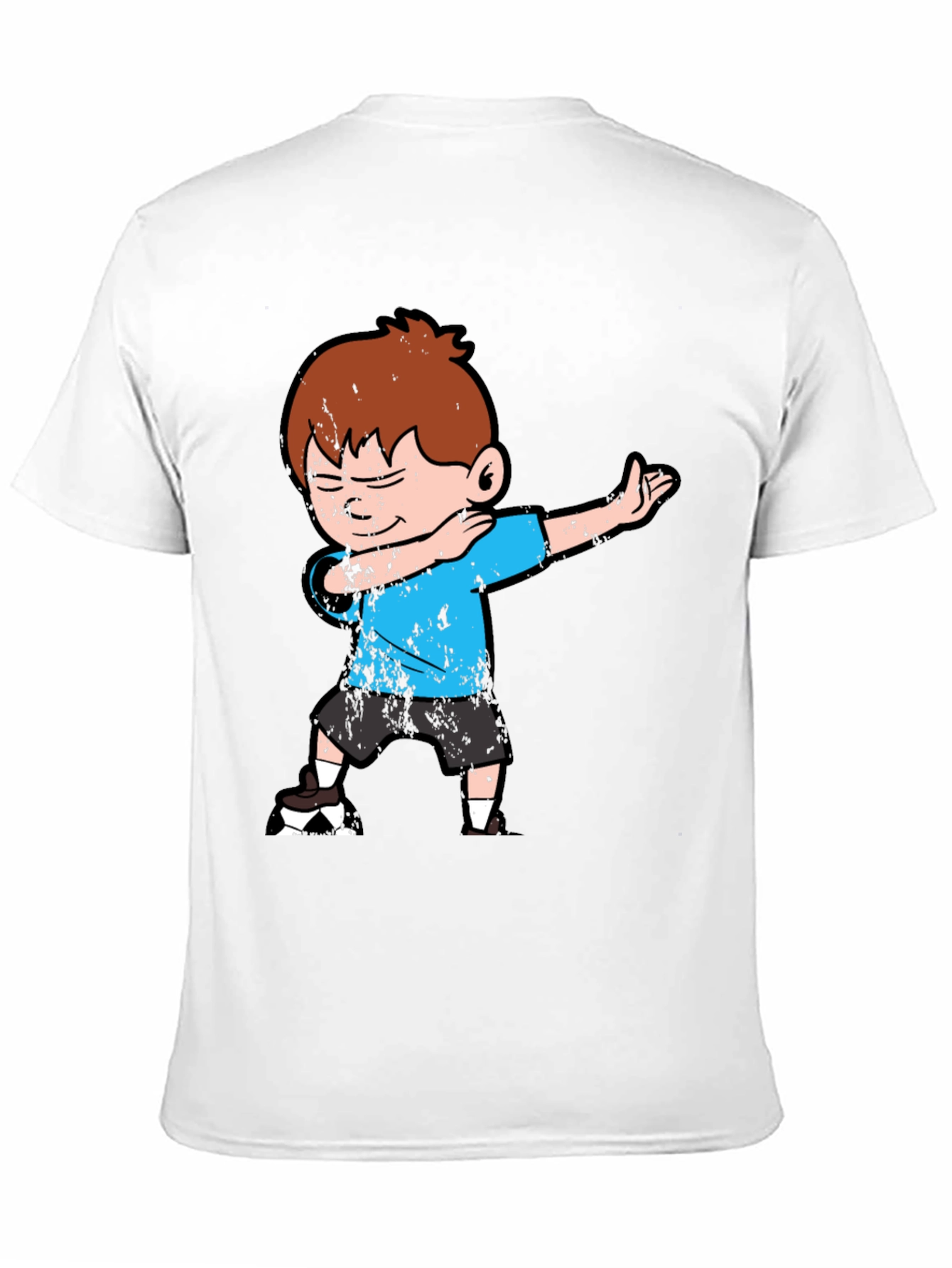 Dabbing Boy Graphic Tee - Fun Black T-Shirt