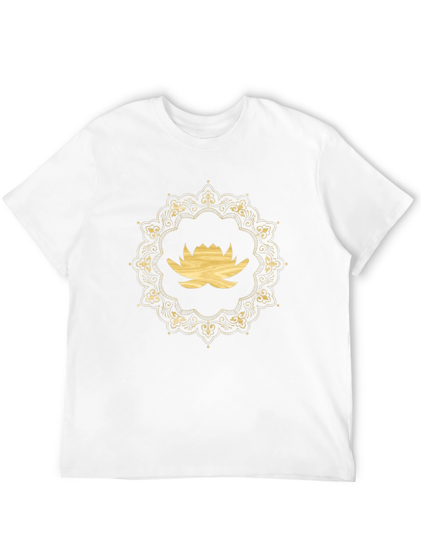 Lotus Mandala Graphic Tee - Premium Black T-Shirt