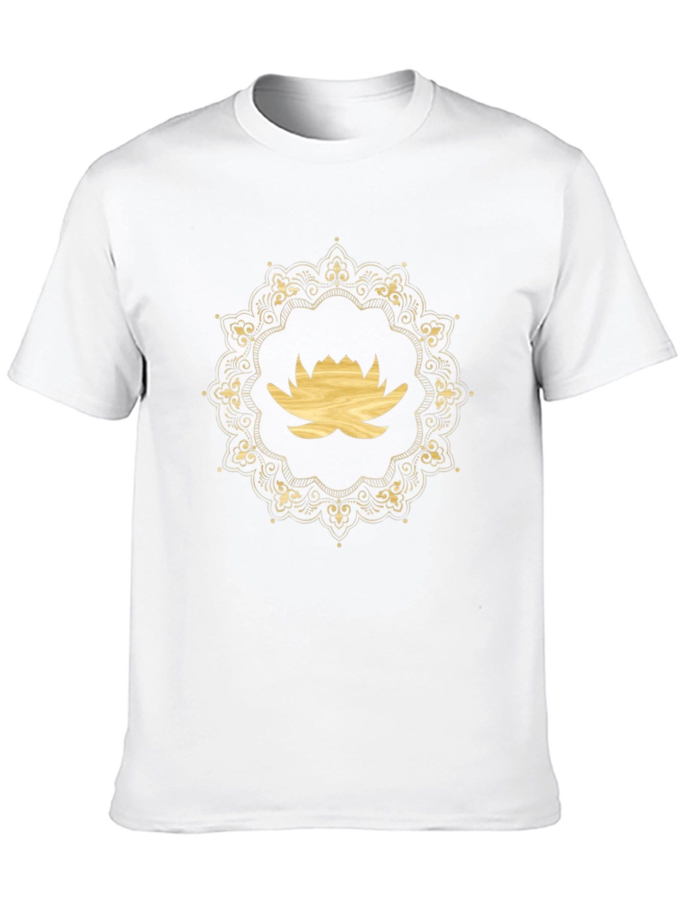 Lotus Mandala Graphic Tee - Premium Black T-Shirt
