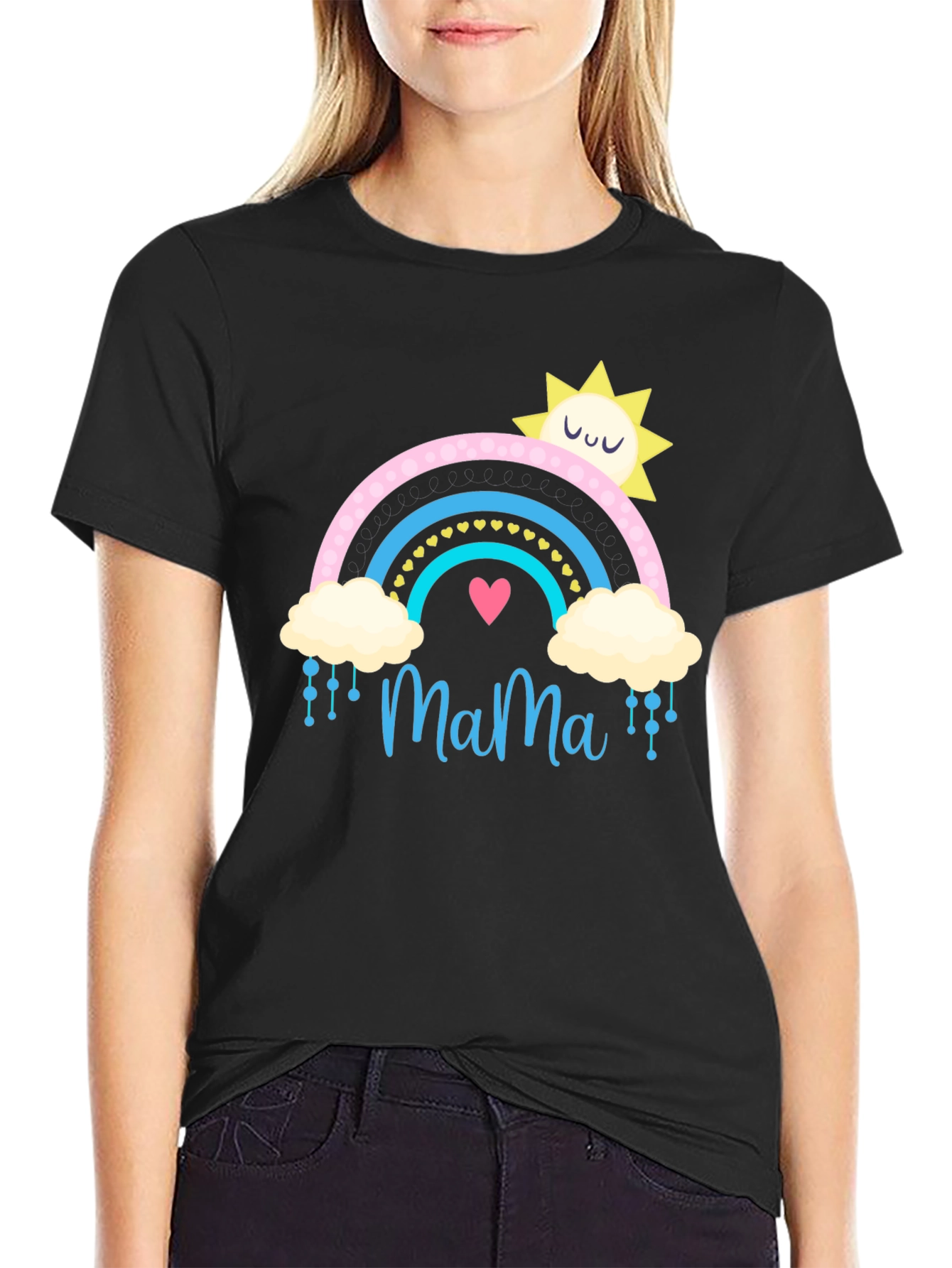 Mama Rainbow Graphic T-Shirt