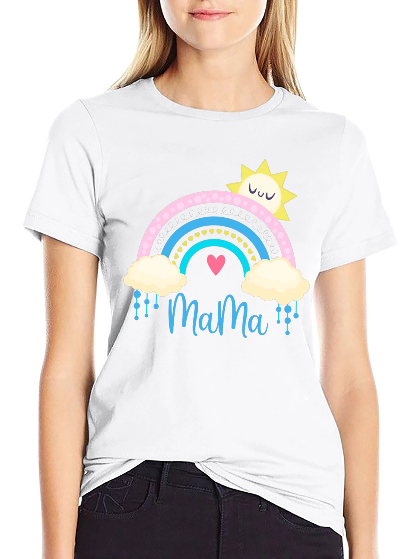 Mama Rainbow Graphic T-Shirt