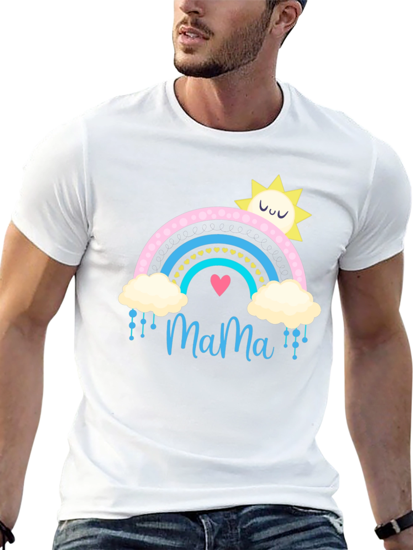 Mama Rainbow Graphic T-Shirt