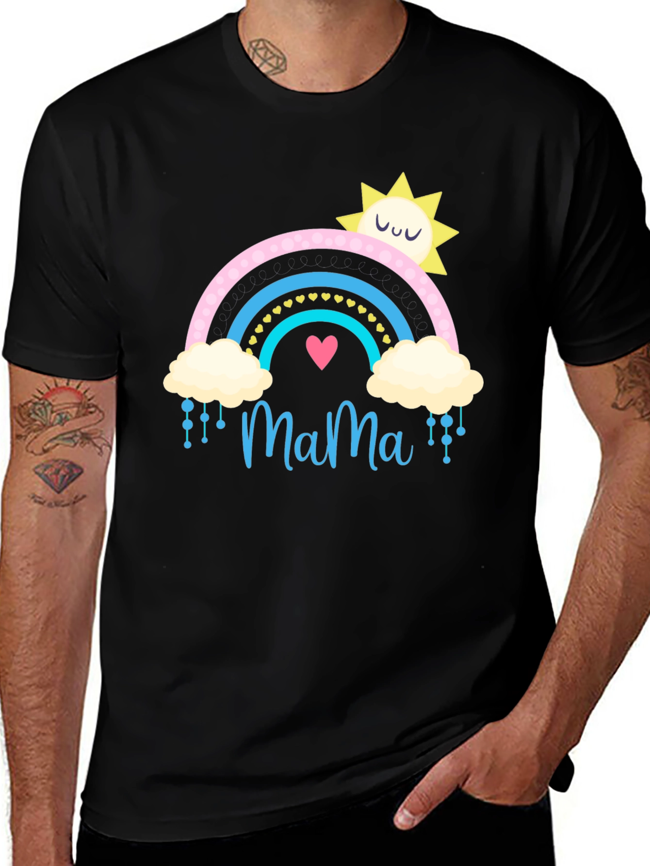 Mama Rainbow Graphic T-Shirt