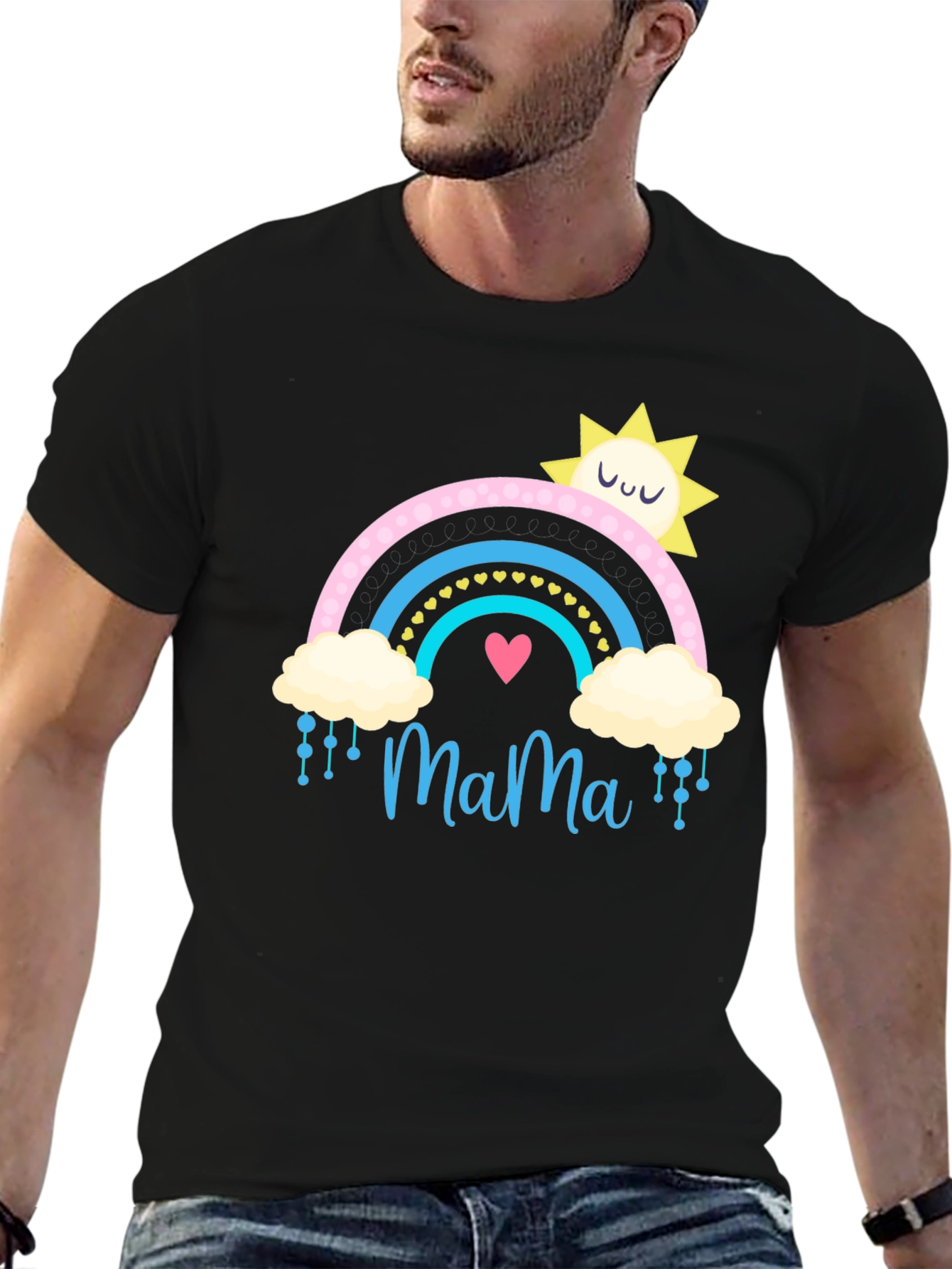 Mama Rainbow Graphic T-Shirt
