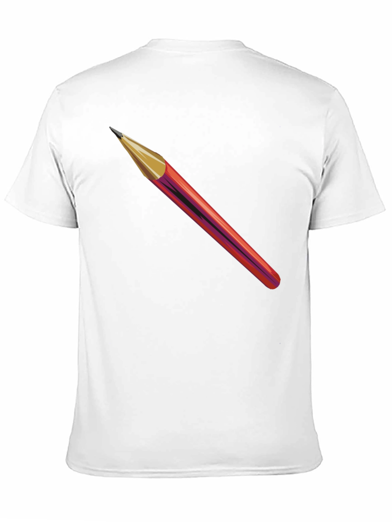 Pencil Graphic Black T-Shirt - Artistic Style