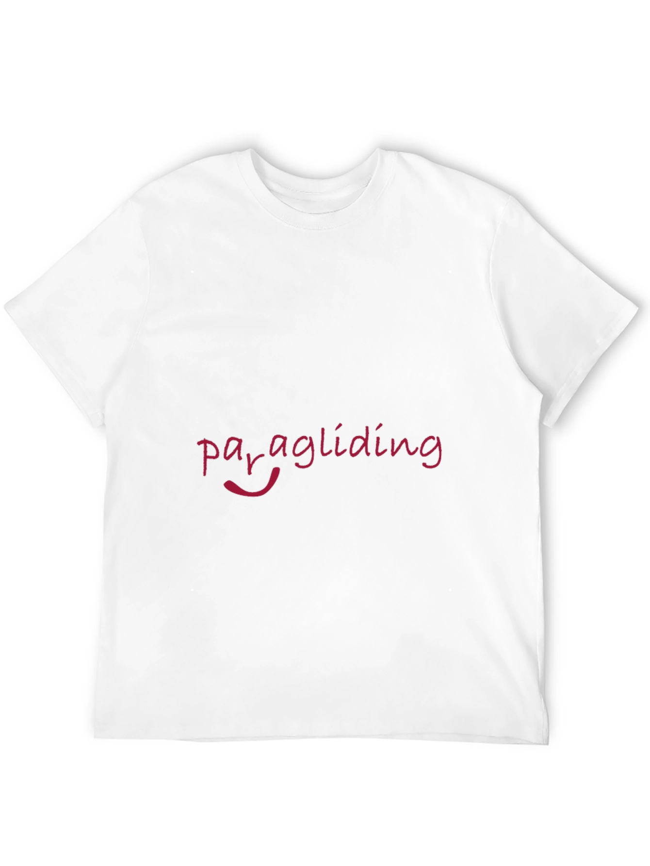 Paragliding Graphic Tee - Black Cotton T-Shirt
