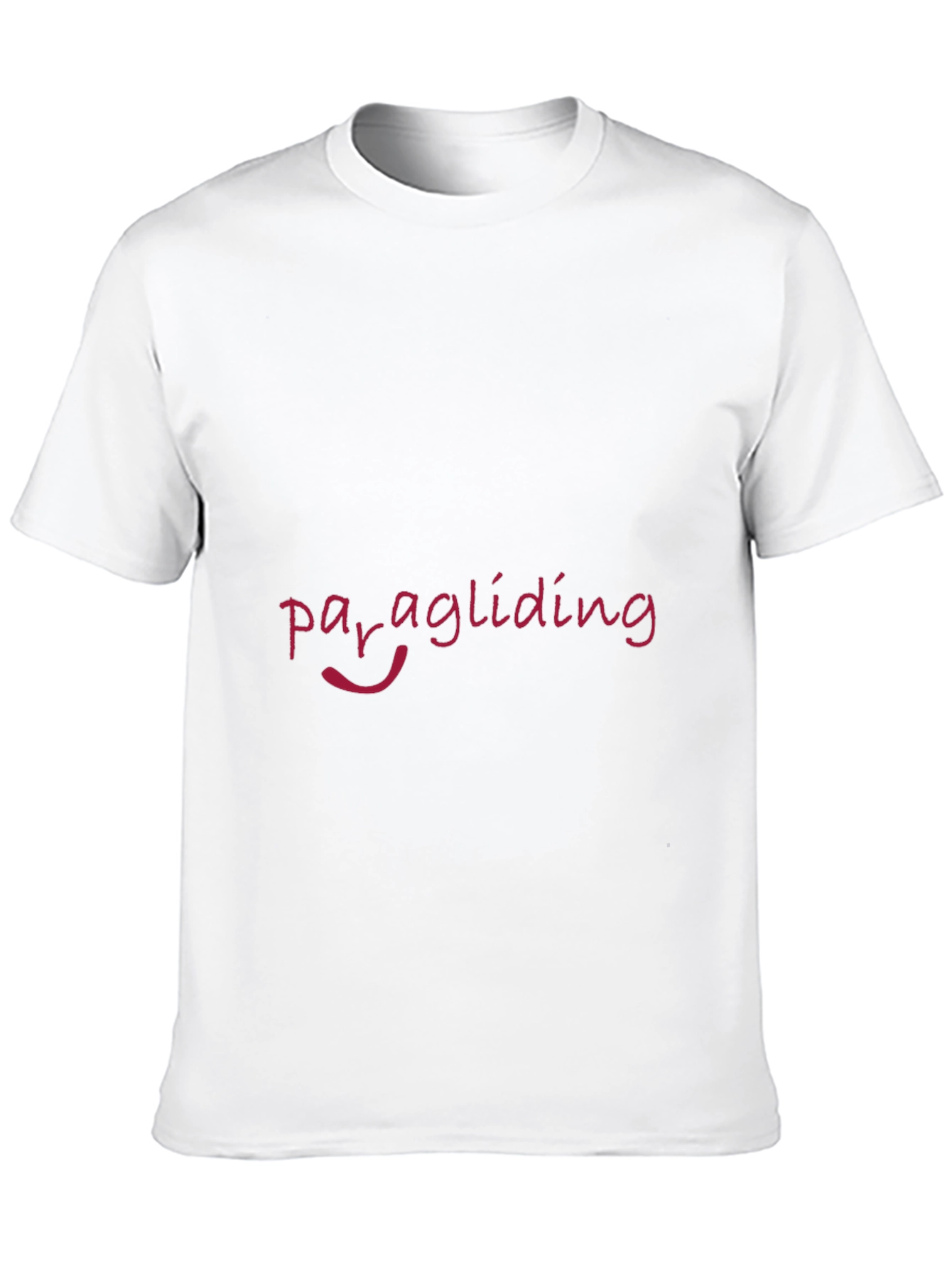Paragliding Graphic Tee - Black Cotton T-Shirt