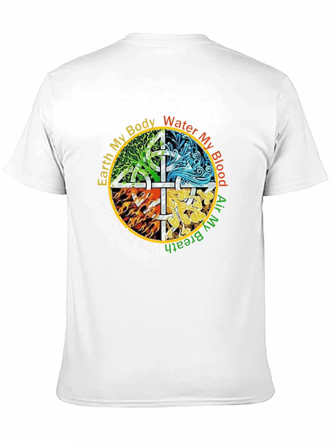 Elemental Earth Water Air Fire Graphic T-Shirt