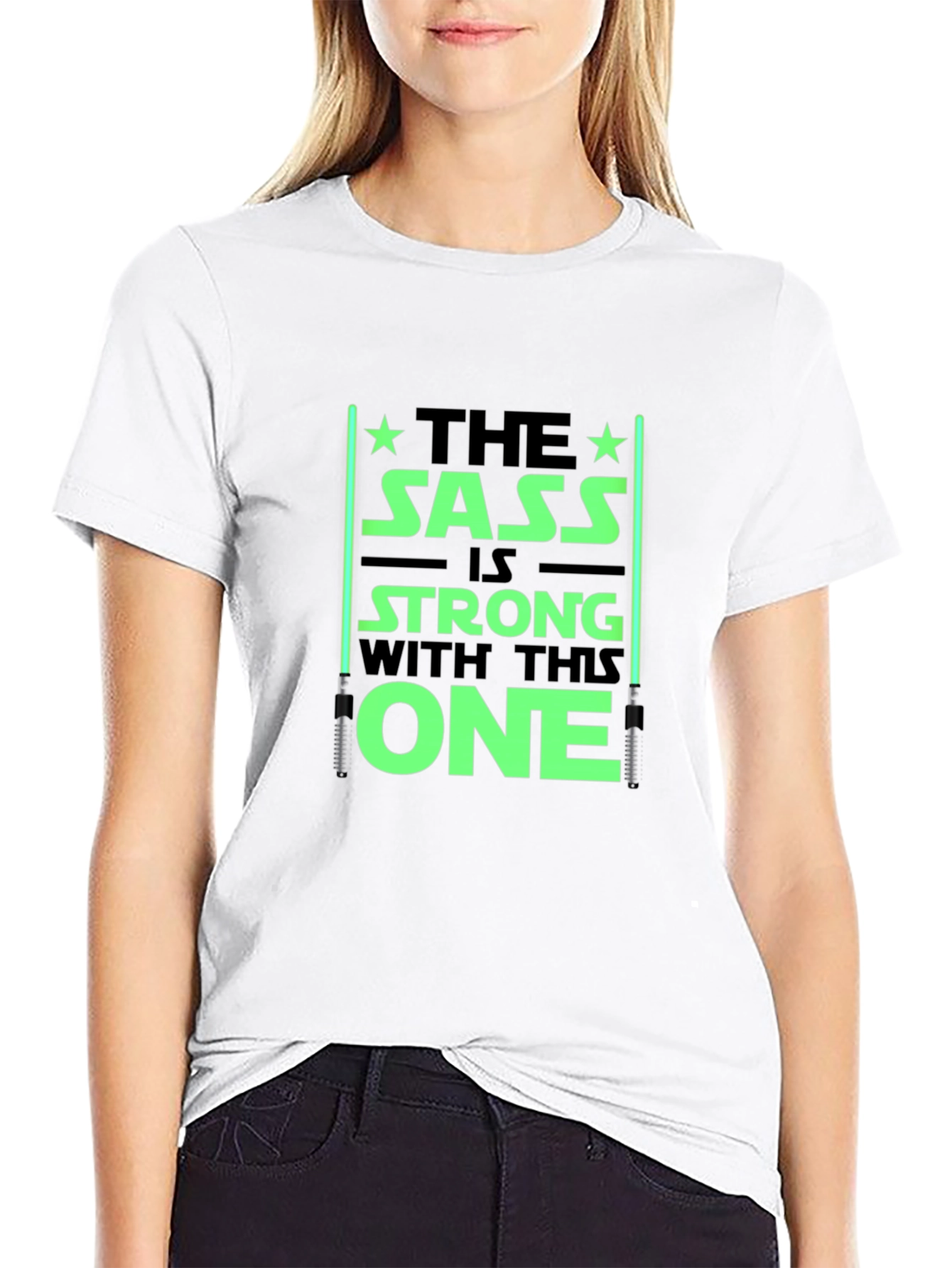 Sass is Strong T-Shirt - Black Graphic Tee