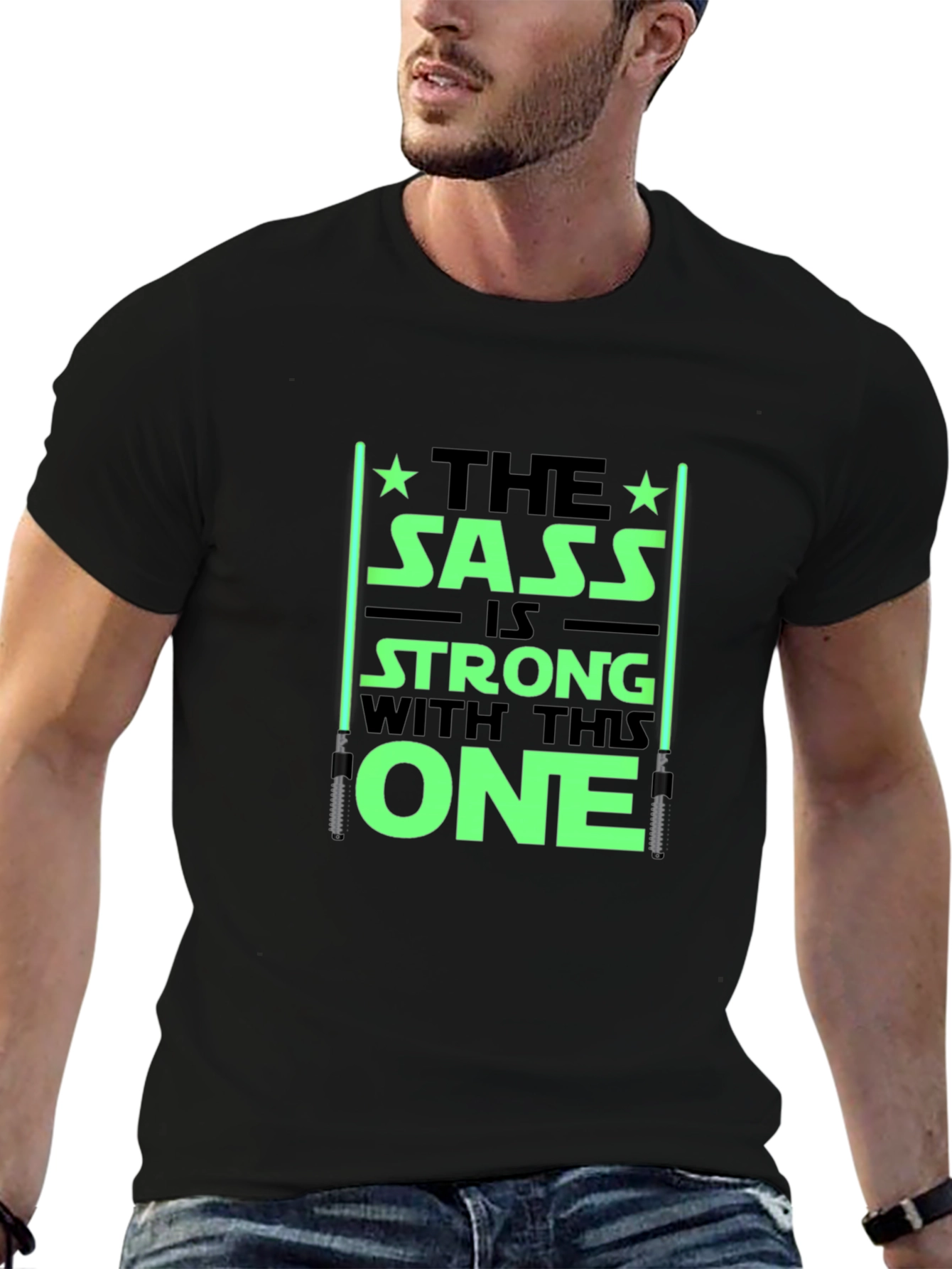 Sass is Strong T-Shirt - Black Graphic Tee