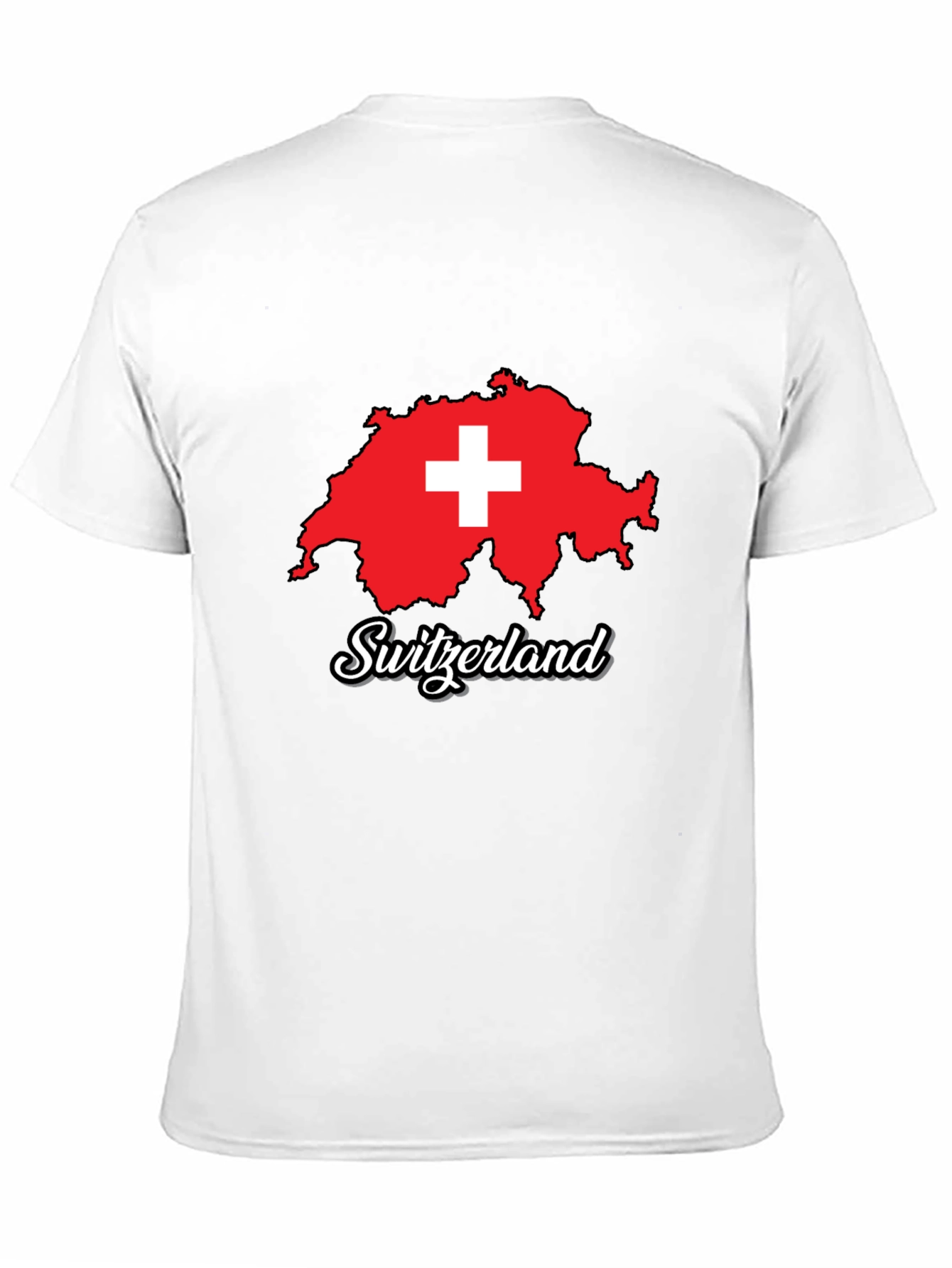 Switzerland Map T-Shirt - Swiss Pride