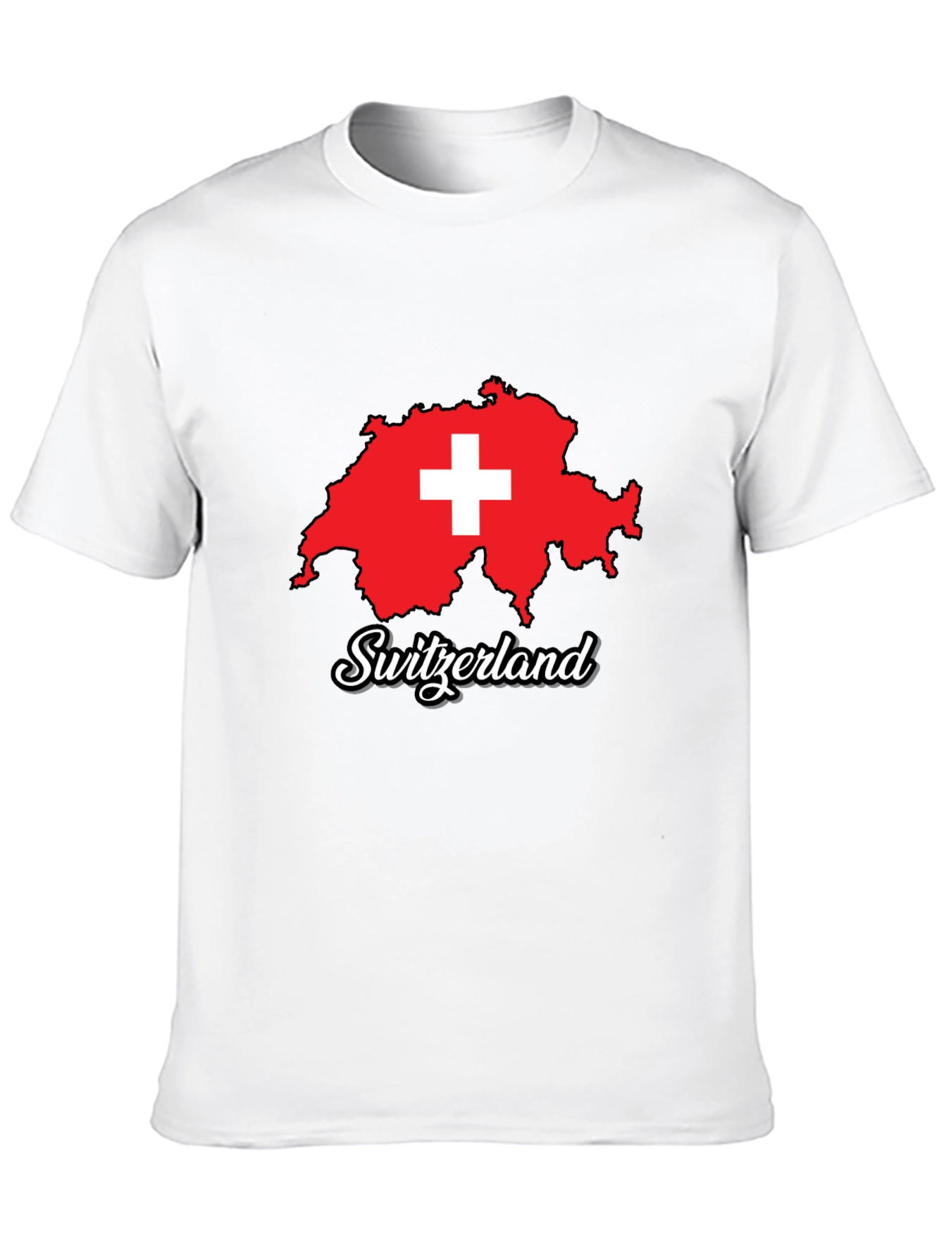 Switzerland Map T-Shirt - Swiss Pride