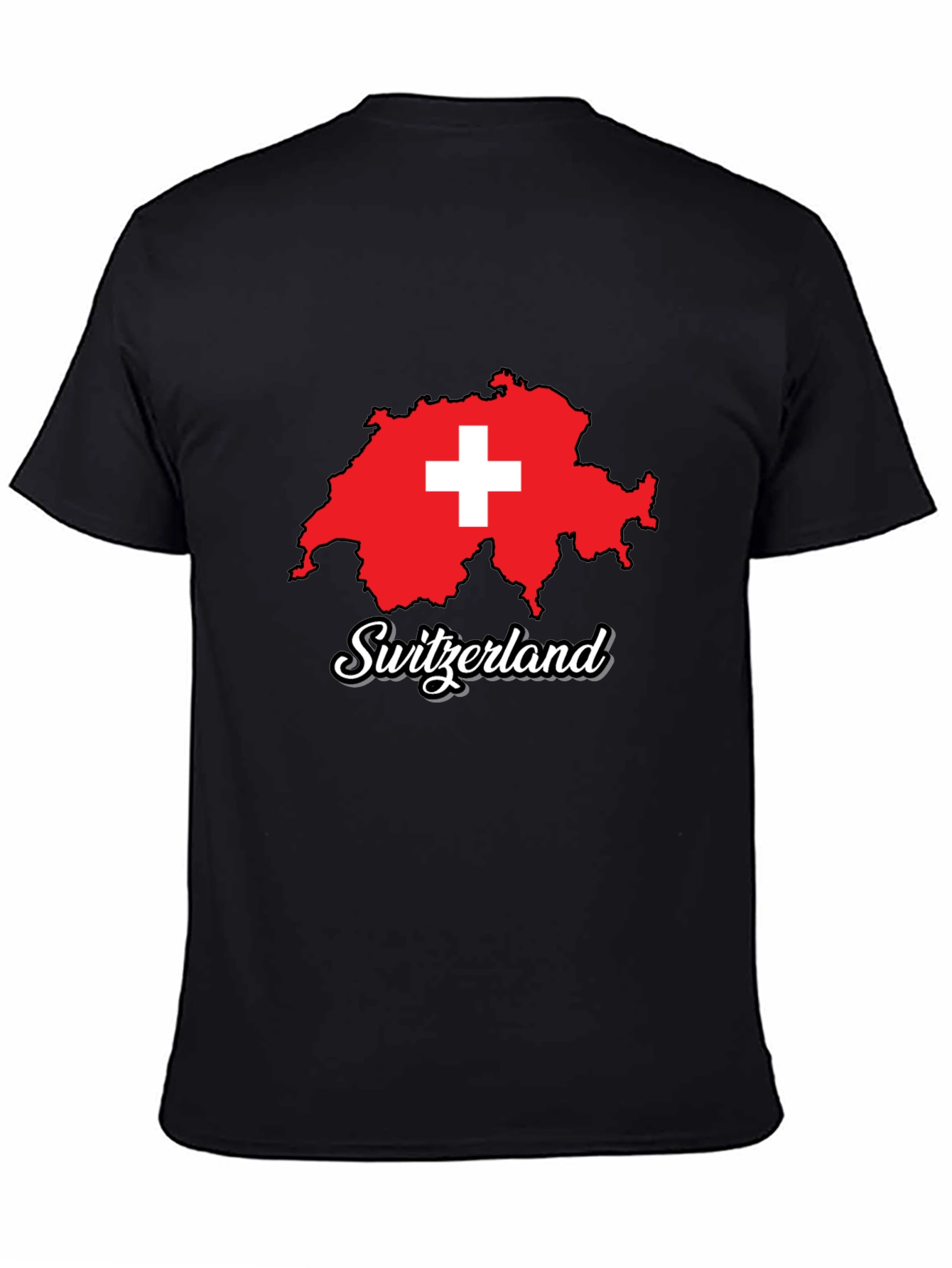 Switzerland Map T-Shirt - Swiss Pride