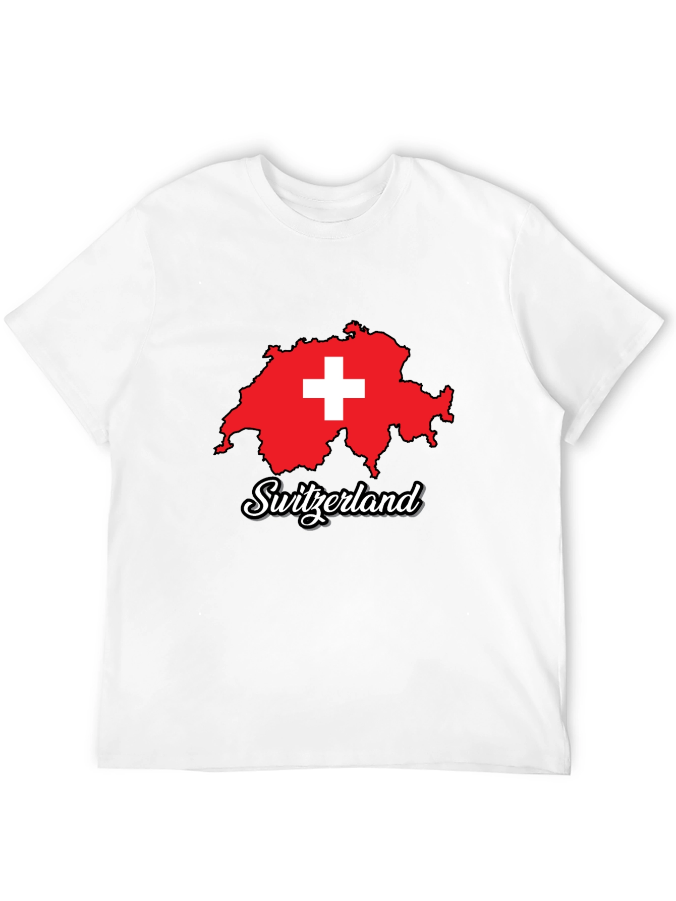 Switzerland Map T-Shirt - Swiss Pride