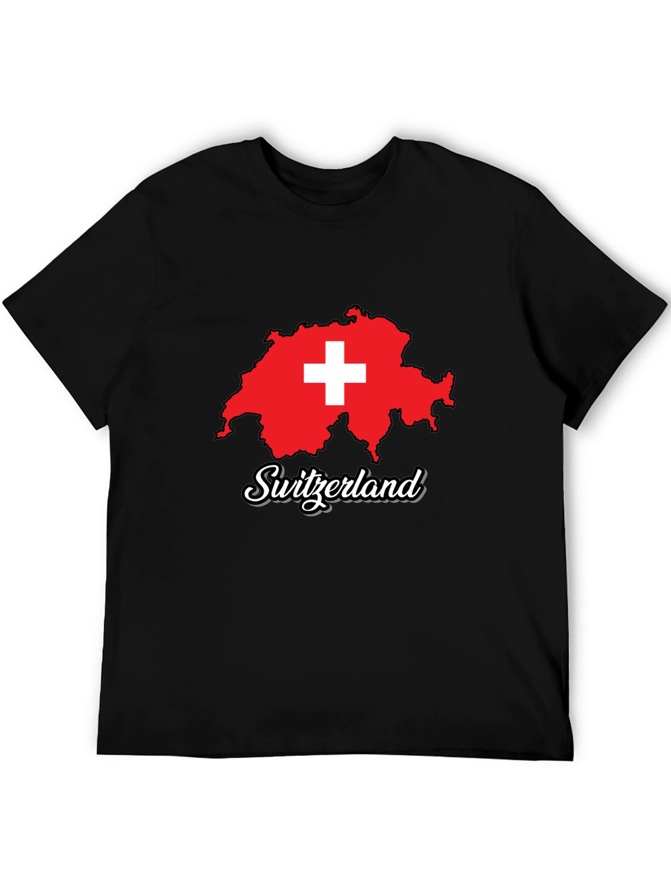 Switzerland Map T-Shirt - Swiss Pride