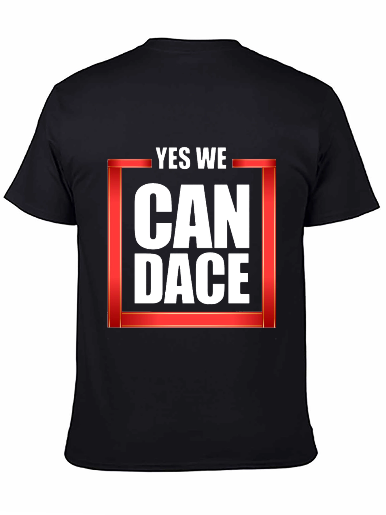Yes We Can Dace Black T-Shirt