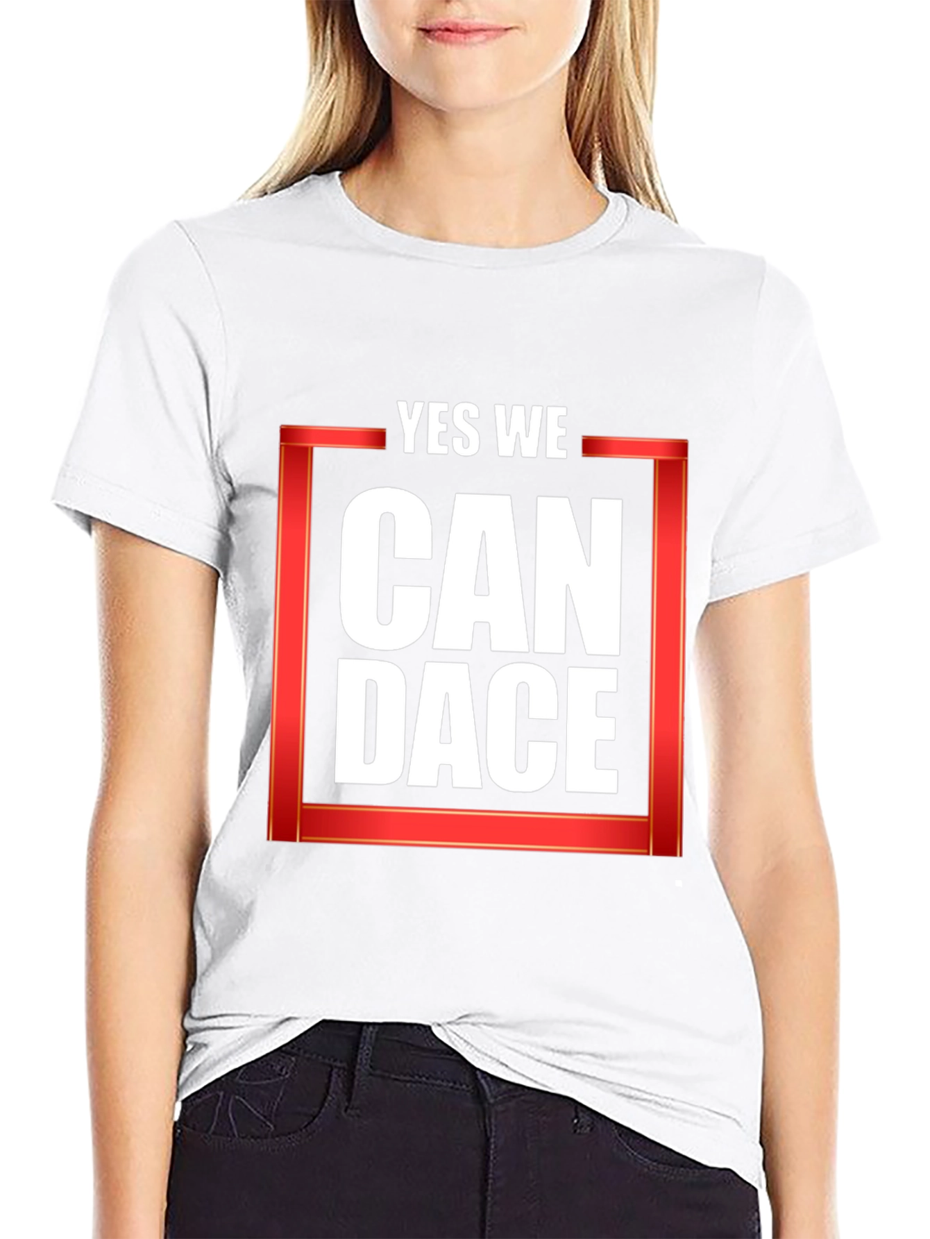 Yes We Can Dace Black T-Shirt