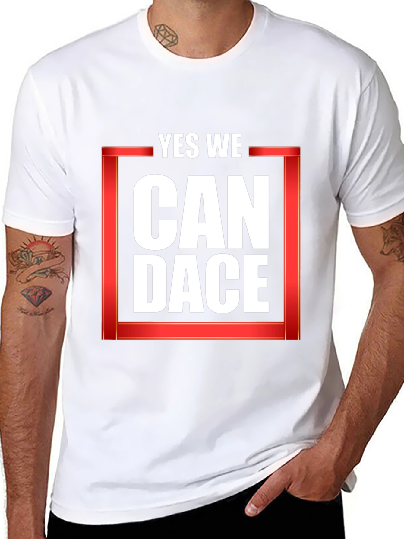 Yes We Can Dace Black T-Shirt