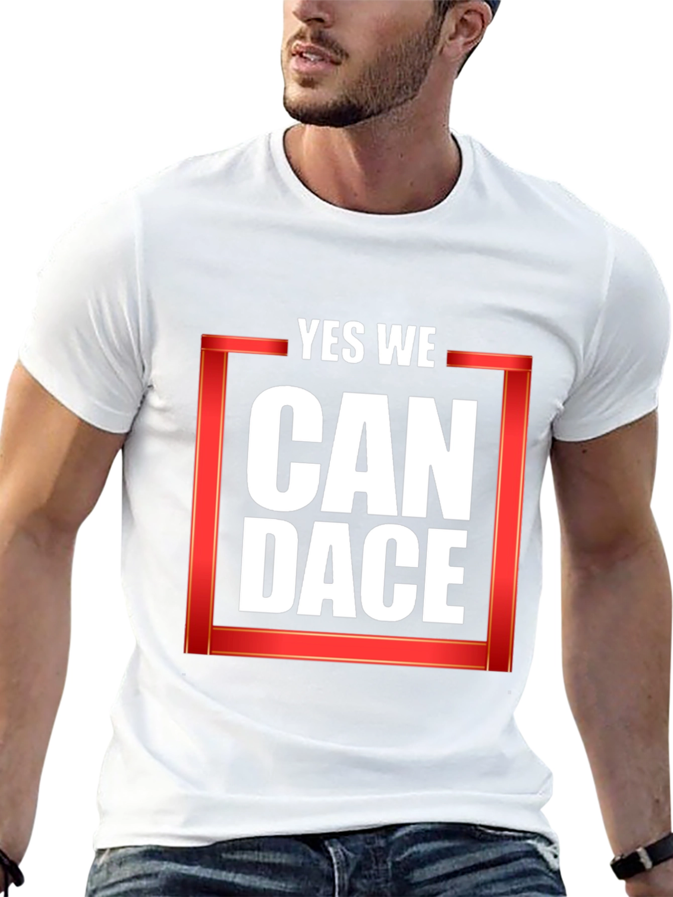 Yes We Can Dace Black T-Shirt