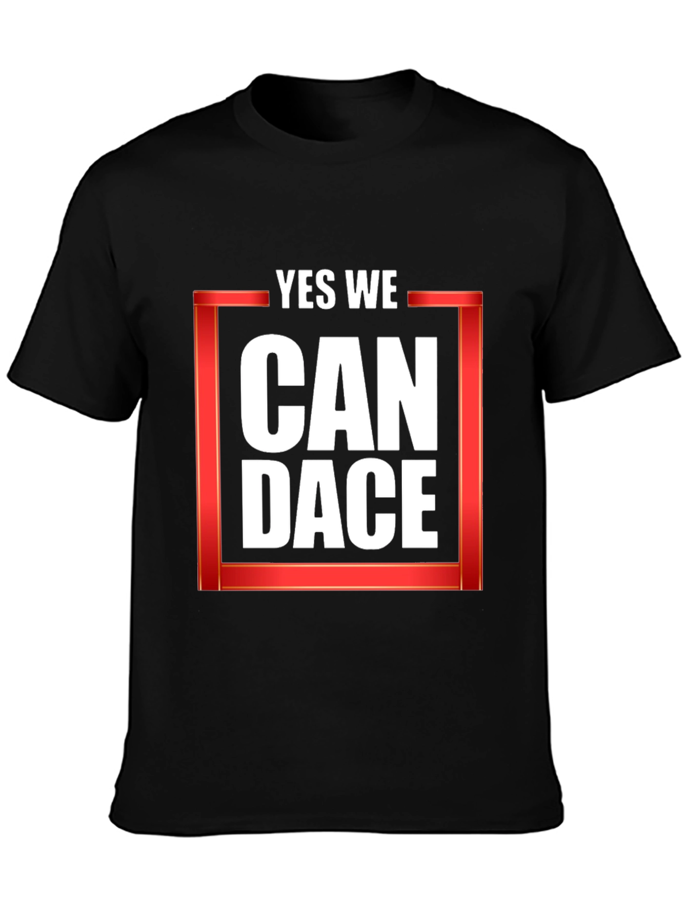 Yes We Can Dace Black T-Shirt