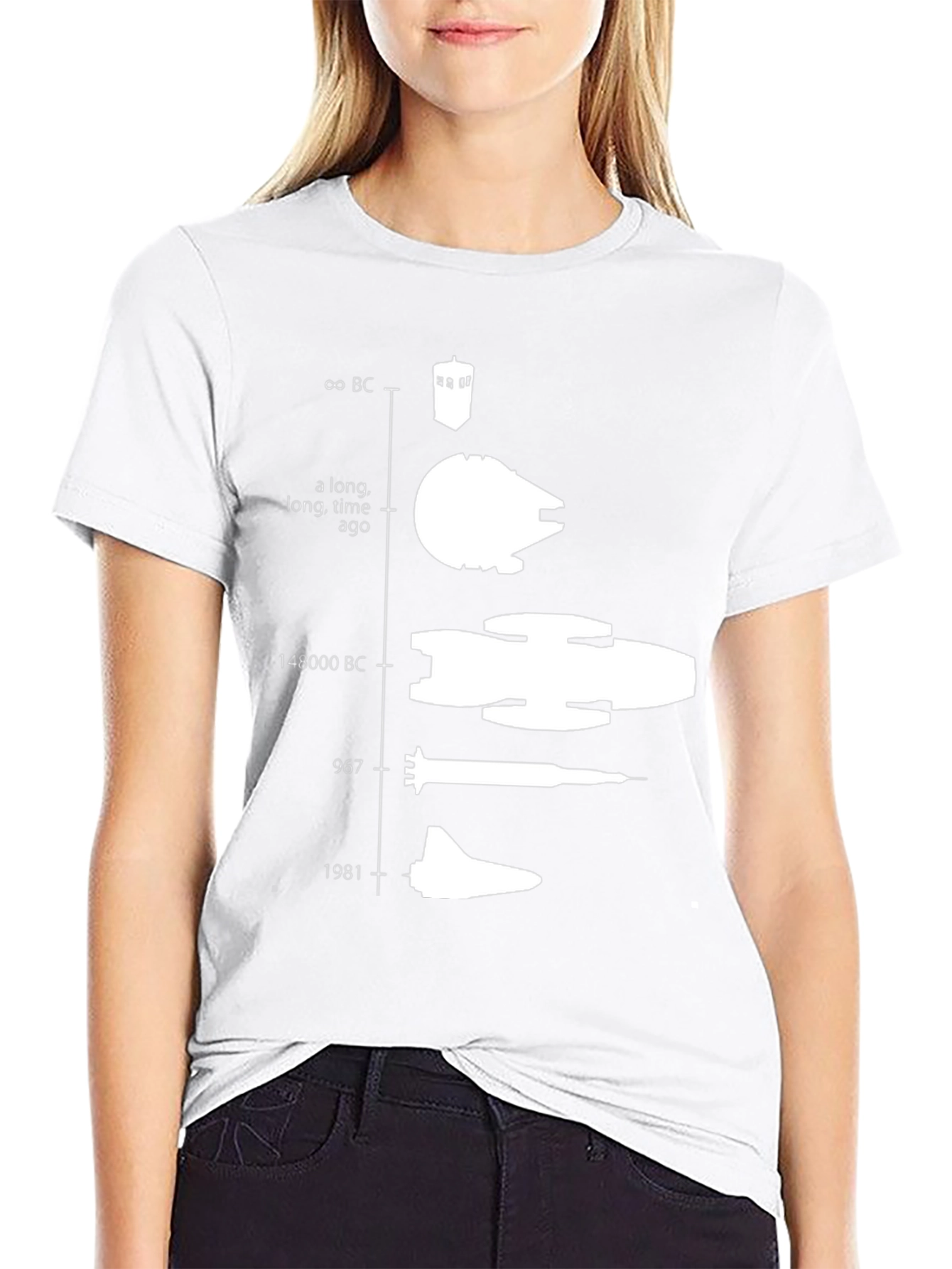 Evolution of Spacecraft Black T-Shirt