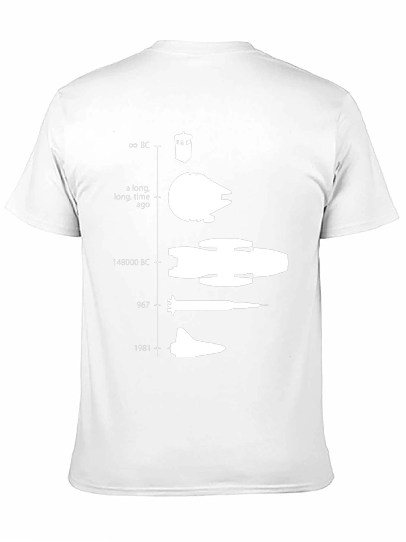 Evolution of Spacecraft Black T-Shirt