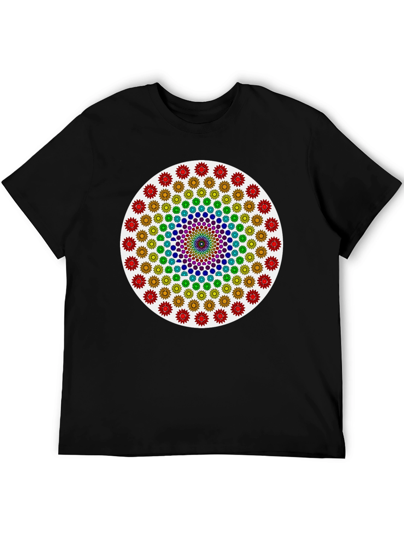 Rainbow Mandala Graphic Tee