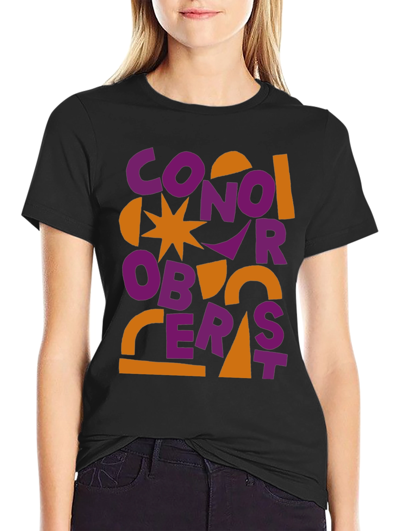 Conor Oberst Graphic Tee - Abstract Style