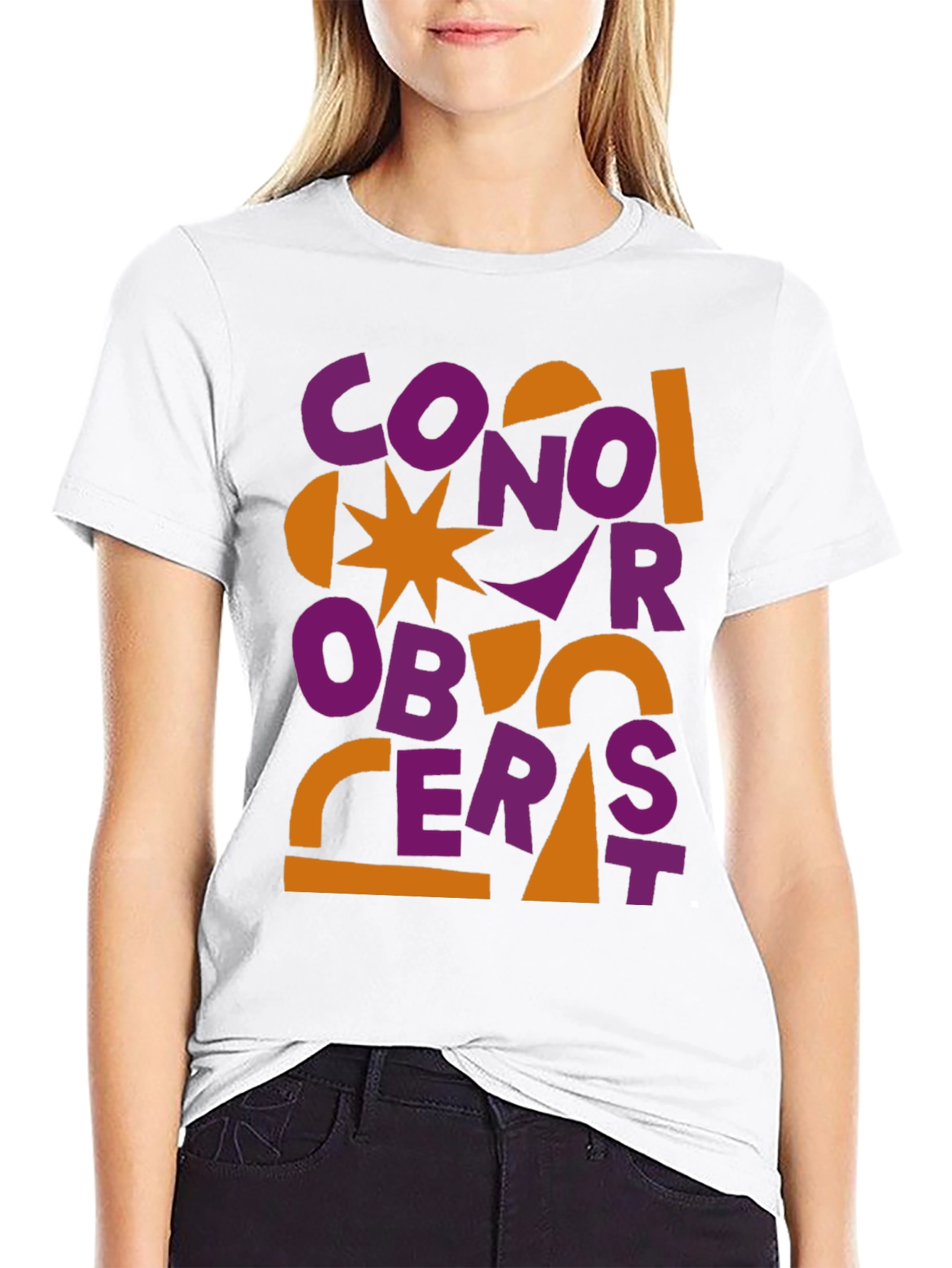 Conor Oberst Graphic Tee - Abstract Style